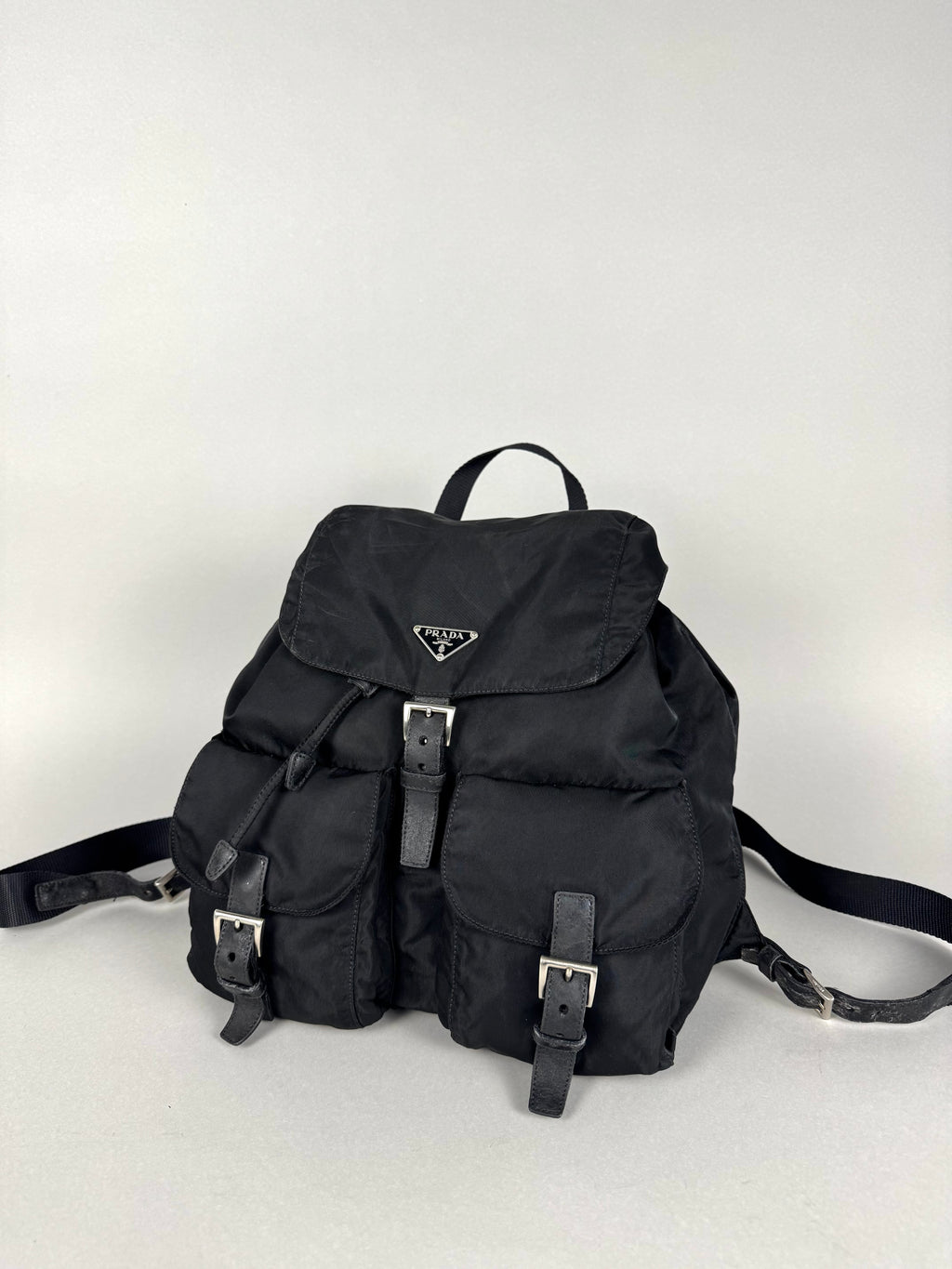 Prada Black Nylon Backpack Medium