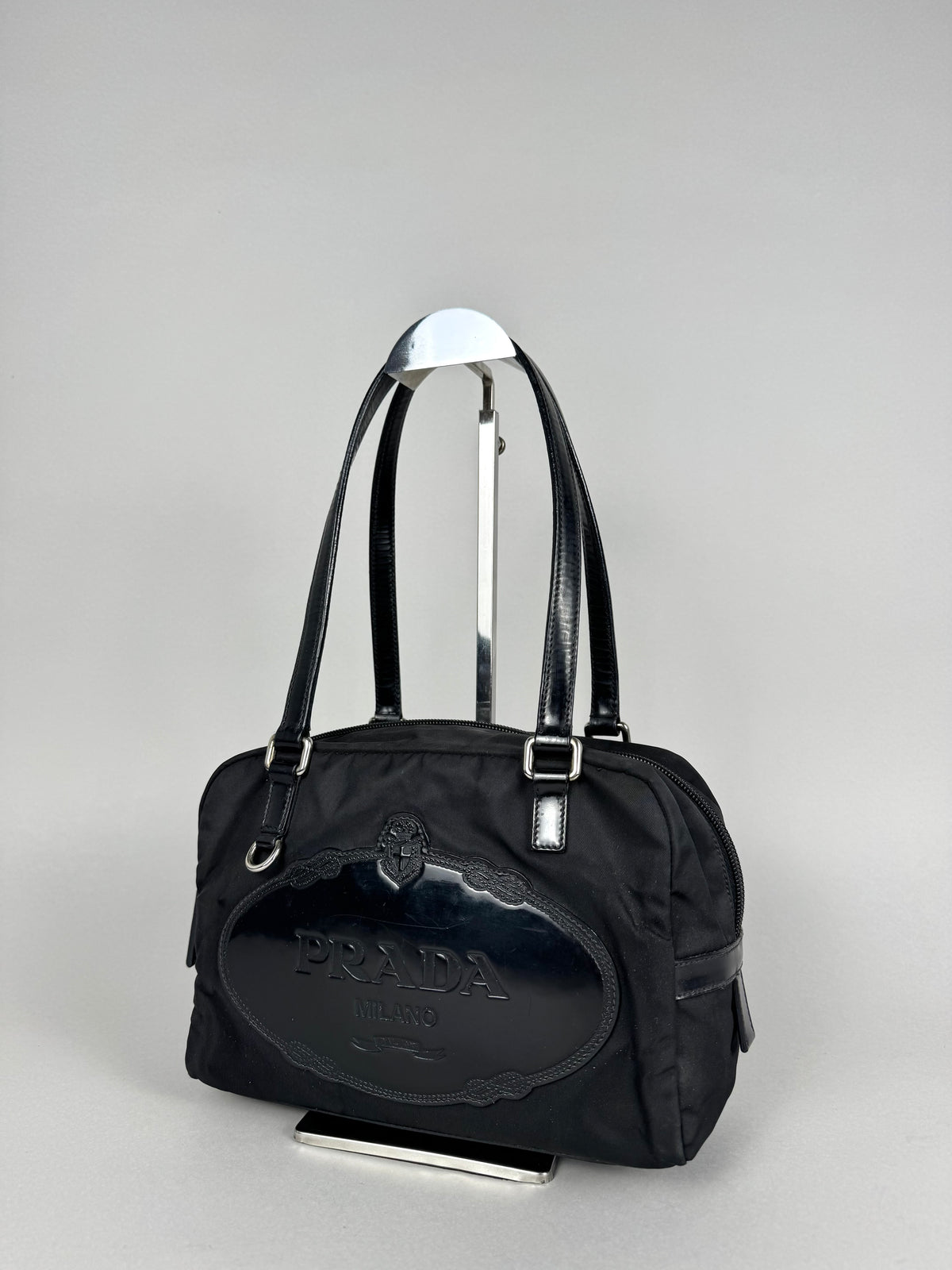 Prada Tessuto Black Nylon Shoulder
