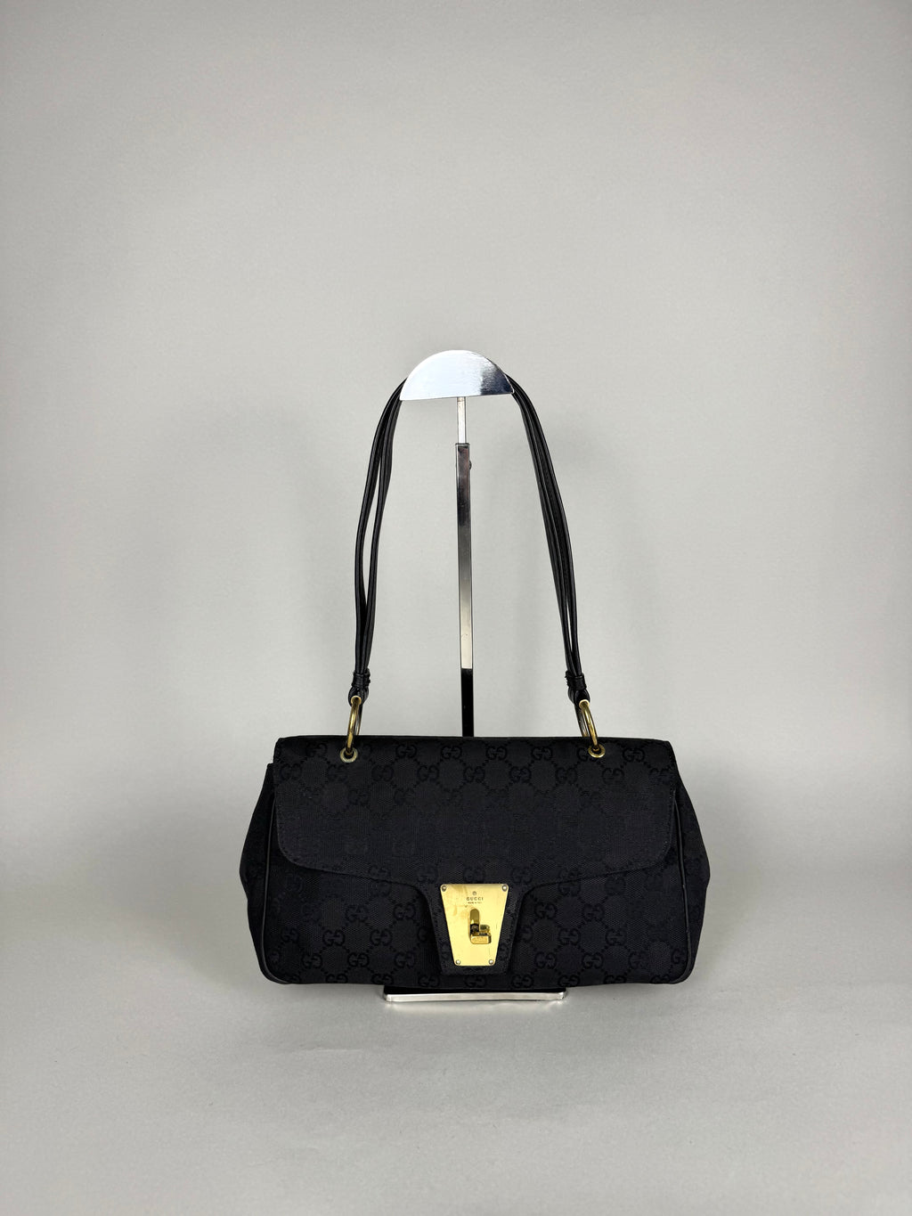 Gucci Turnlock Monogram Black Shoulder