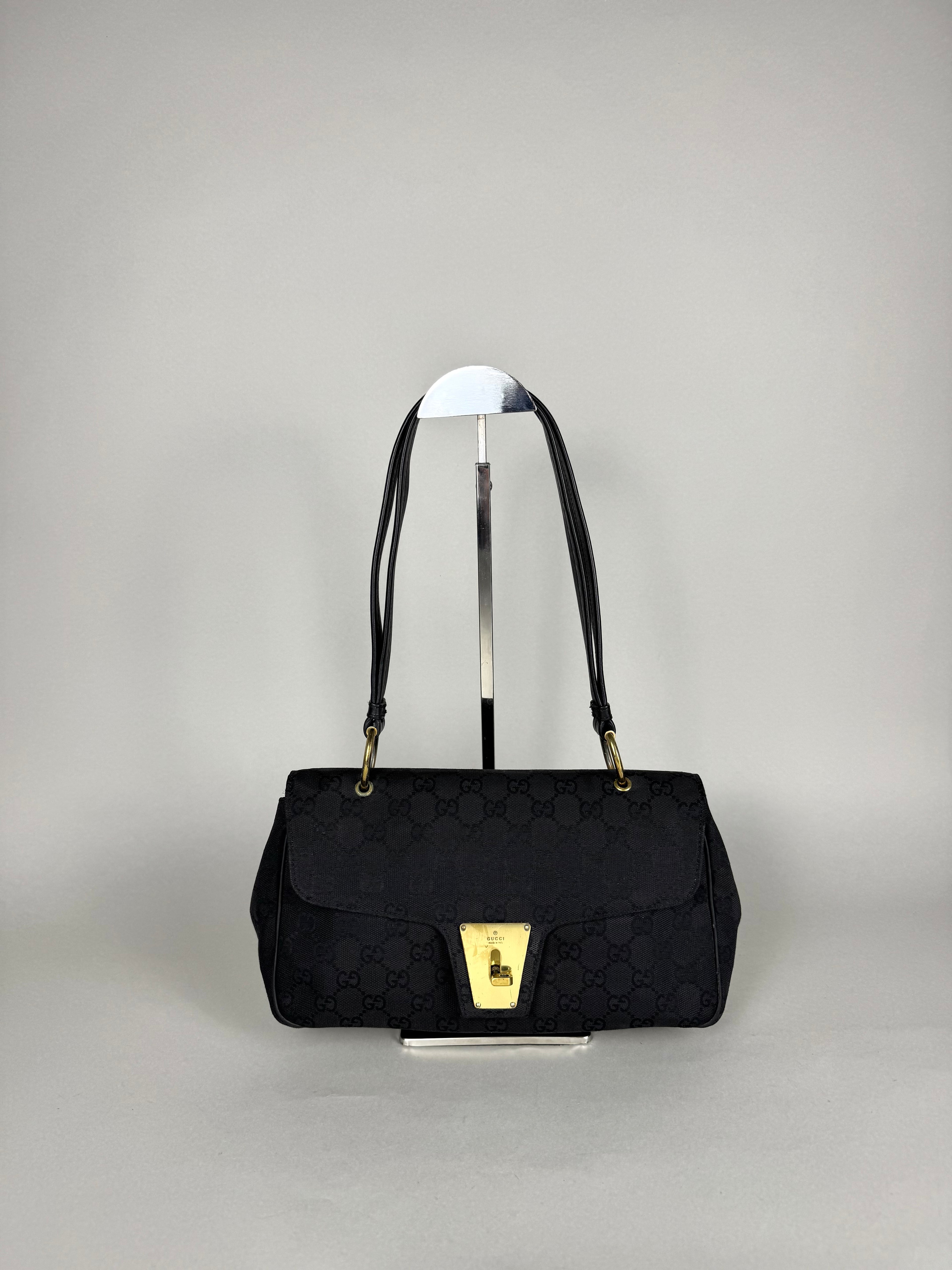 Gucci Turnlock Monogram Black Shoulder
