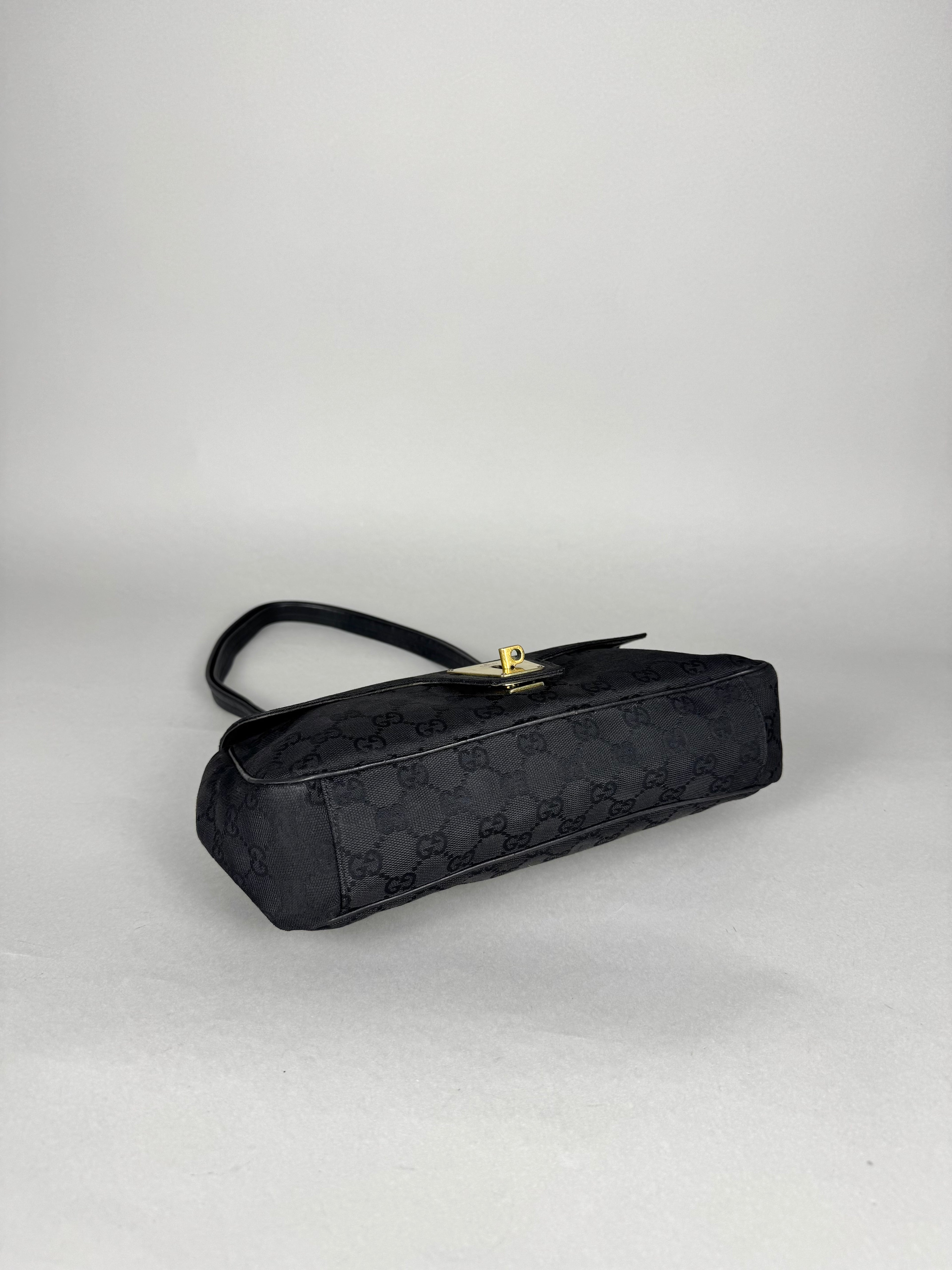 Gucci Turnlock Monogram Black Shoulder