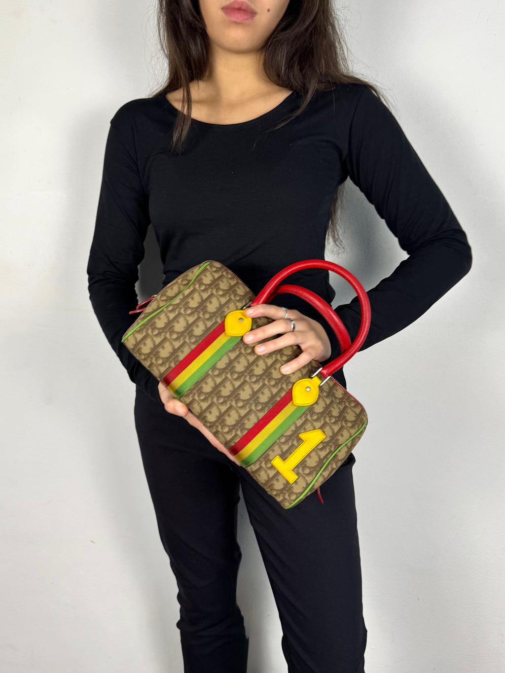 Christian Dior Monogram Rasta Boston