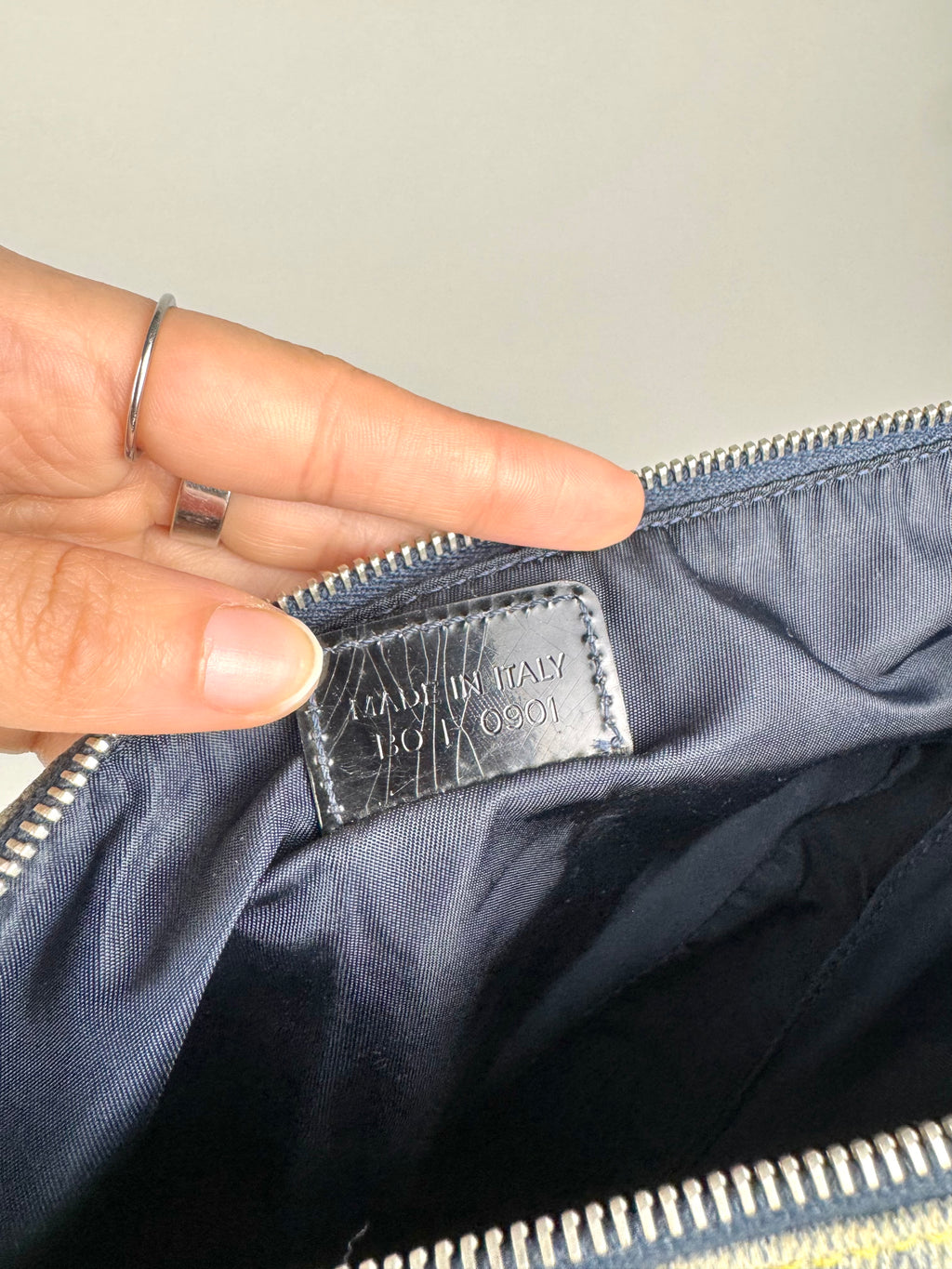 Christian Dior Mini Saddle Denim