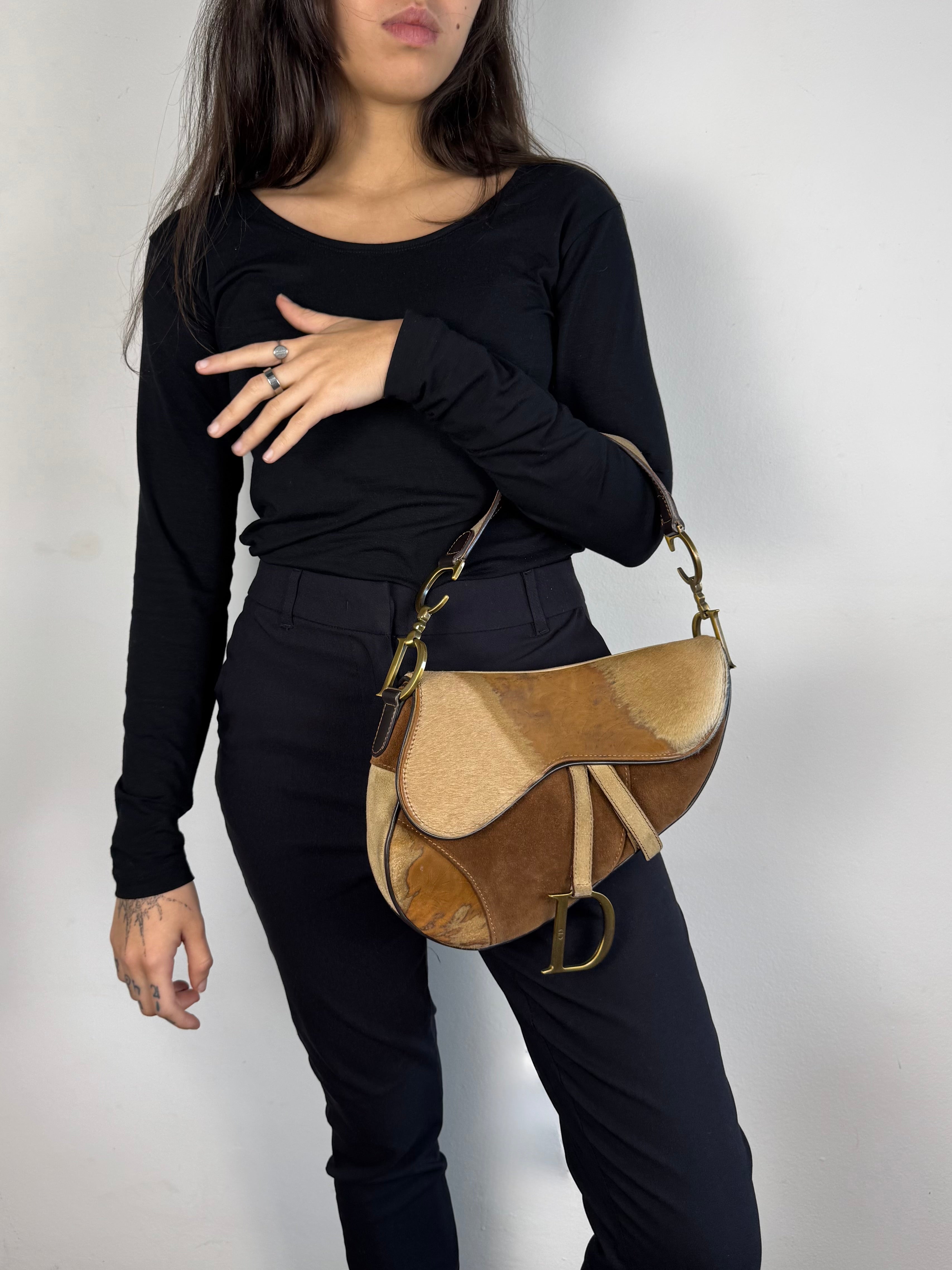 Christian Dior Pony Hair Saddle