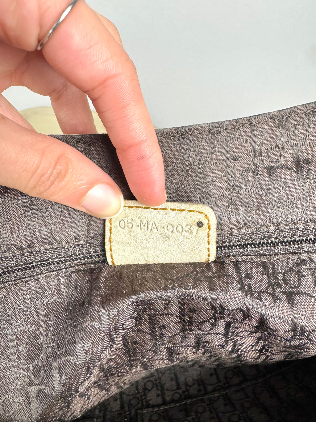 Christian Dior Gaucho Leather Off White Crossbody