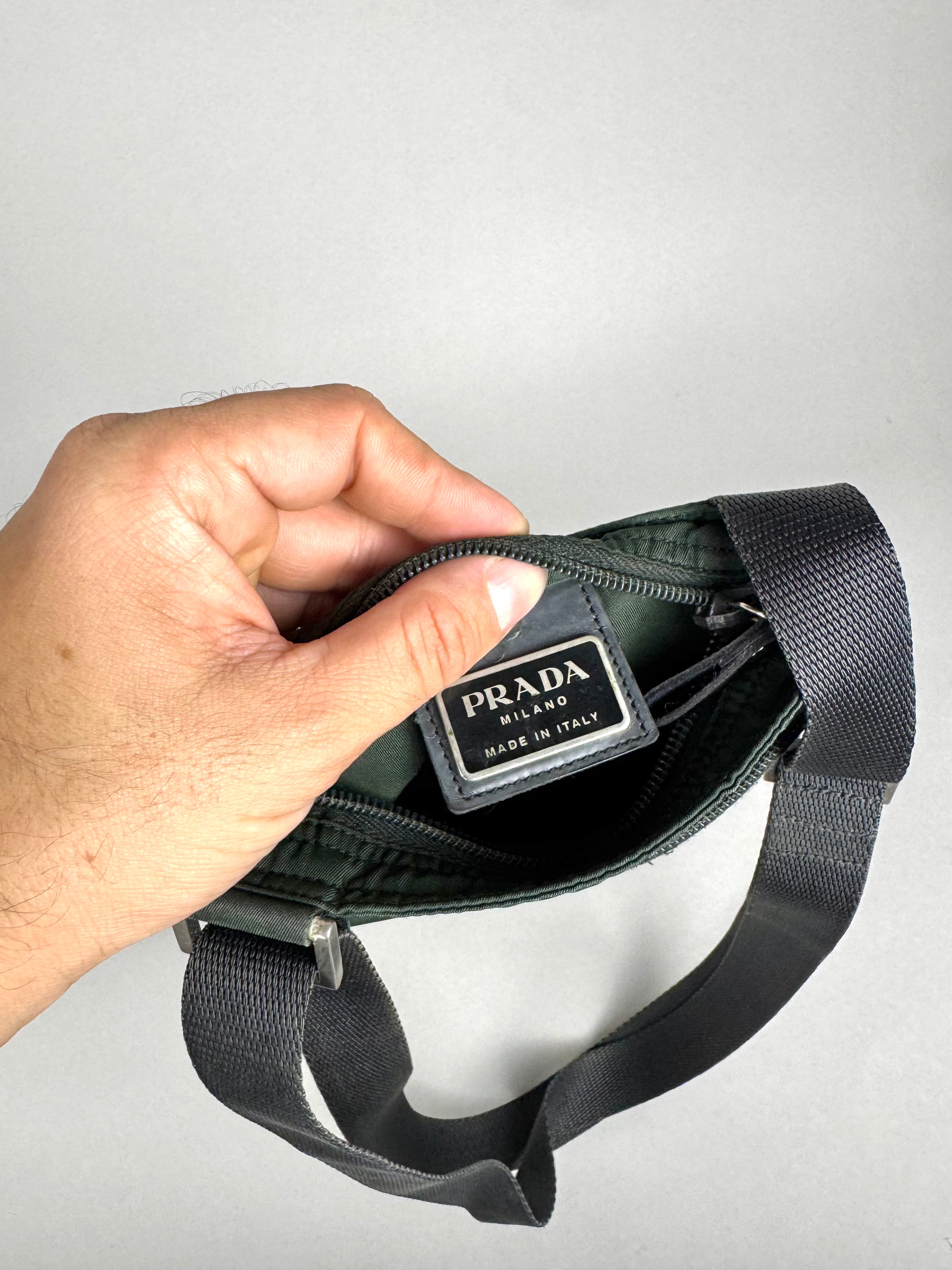 Prada Mini Nylon Green Crossbody