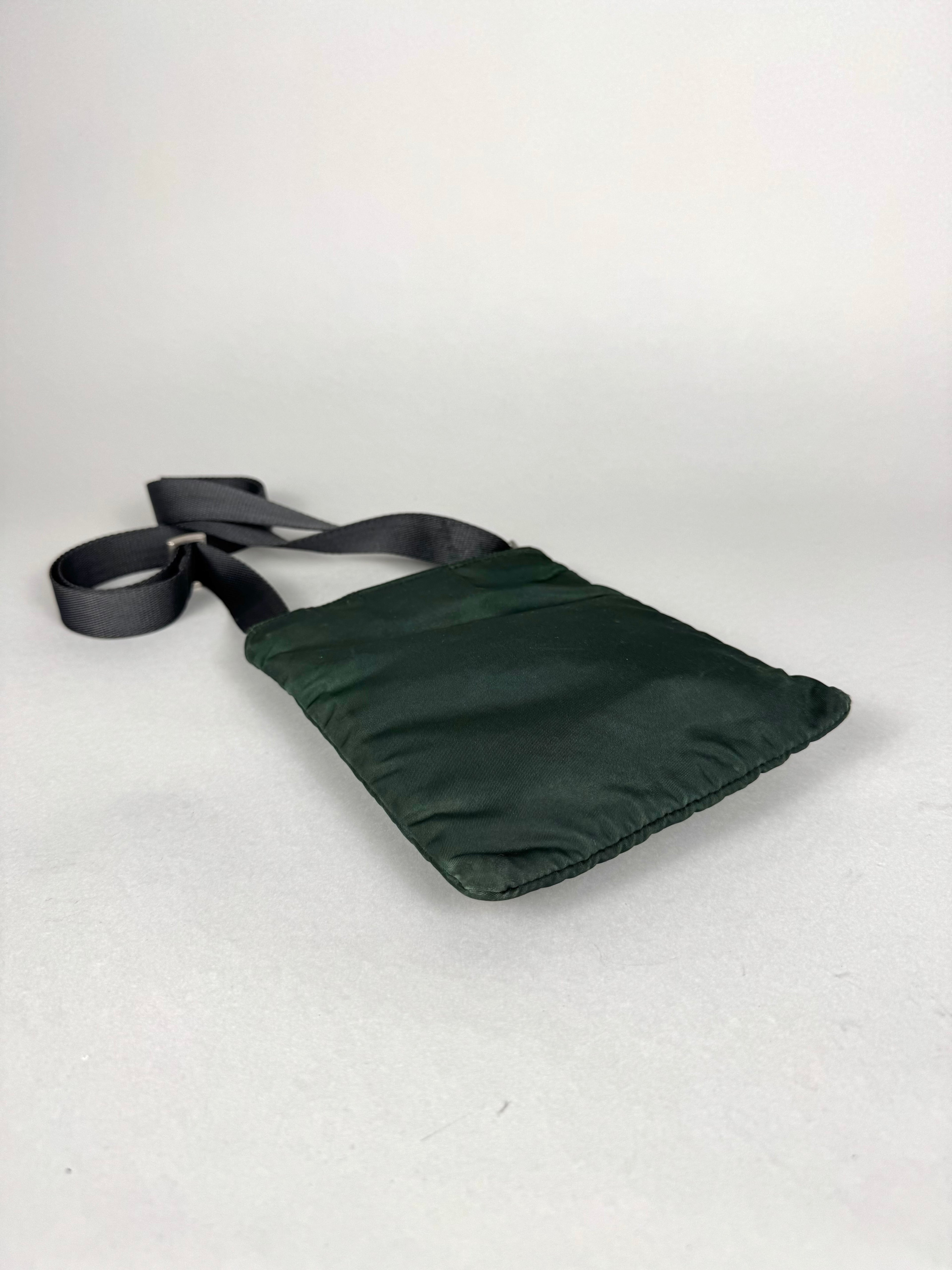 Prada Mini Nylon Green Crossbody