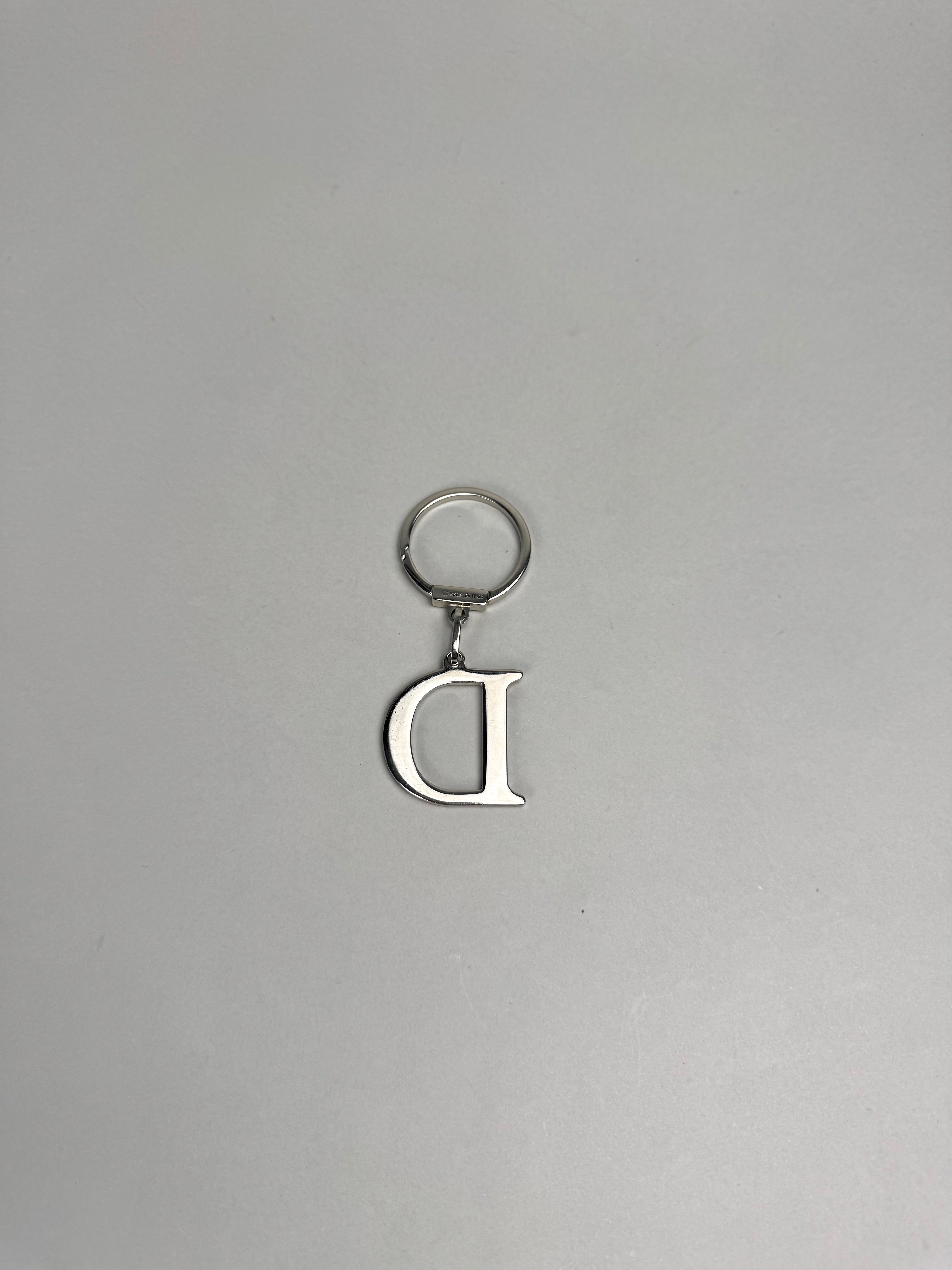 Christian Dior D Charm Keychain