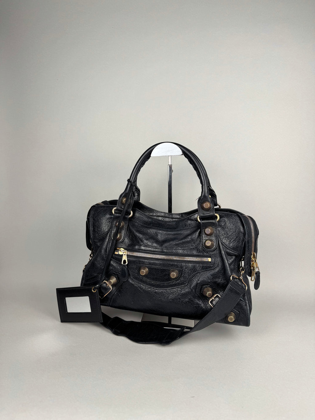 Balenciaga City Black Leather