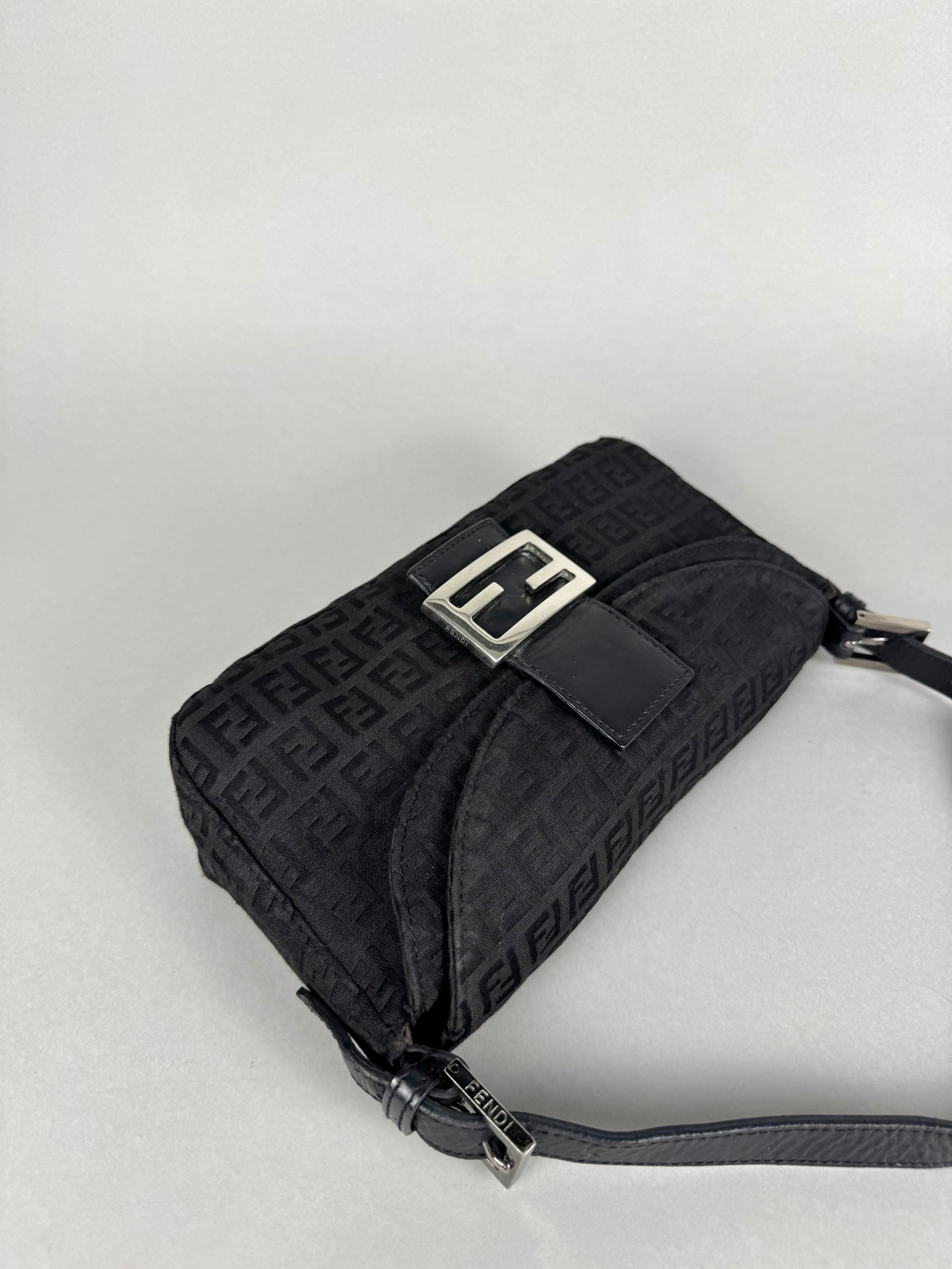 Fendi Baguette Monogram Black