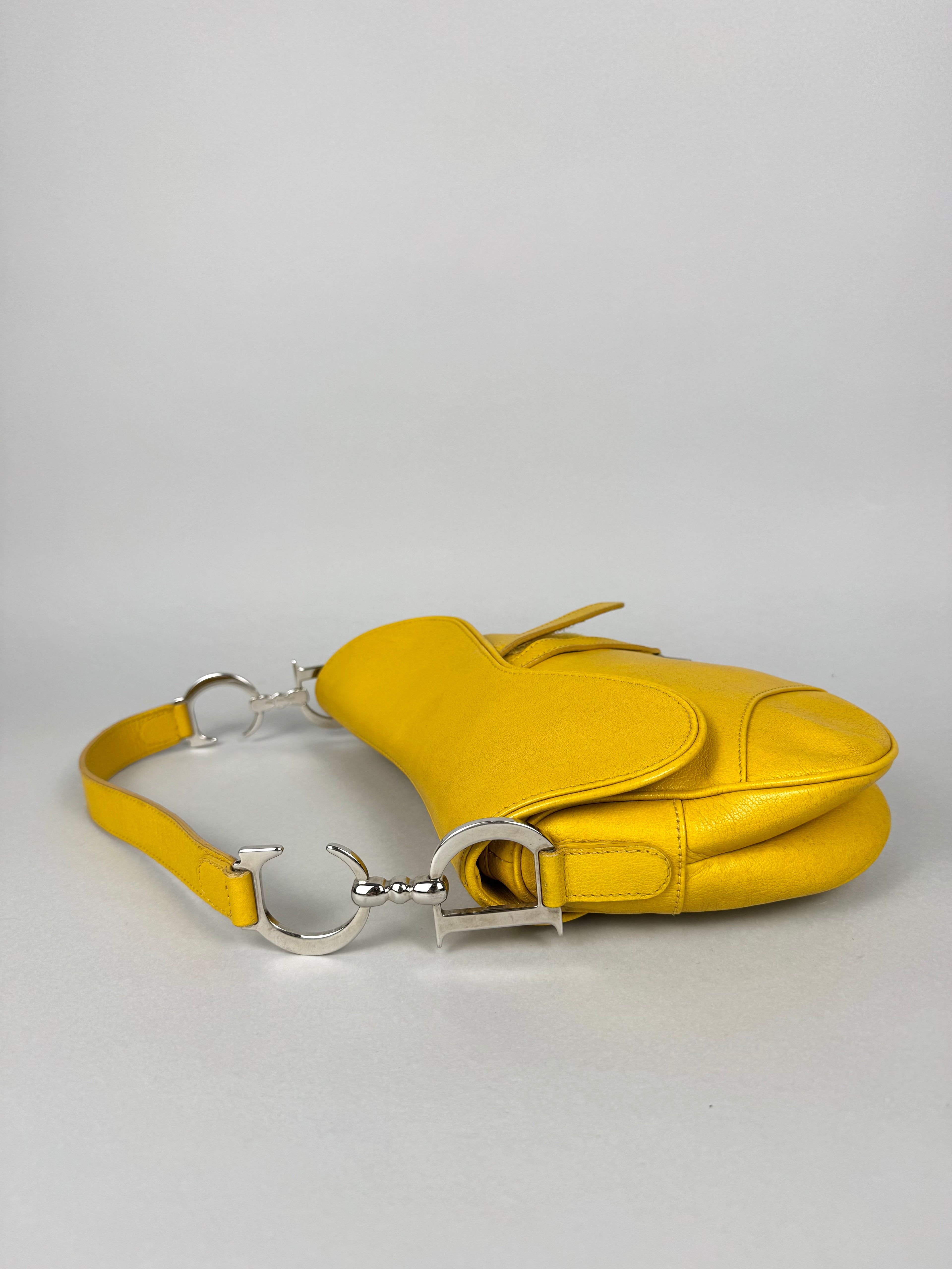 Christian Dior Saddle Yellow Leather