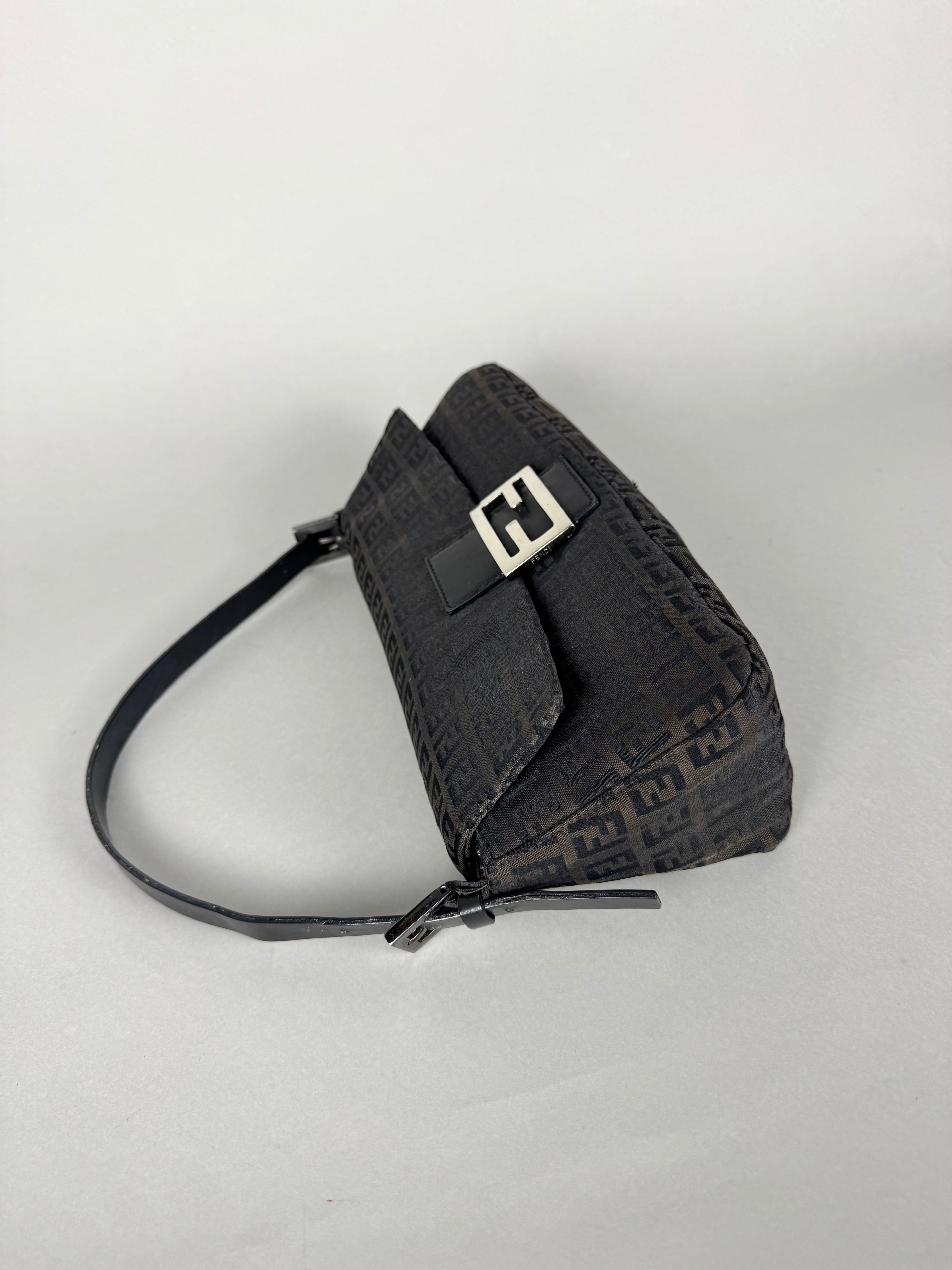 Fendi Baguette Monogram Black