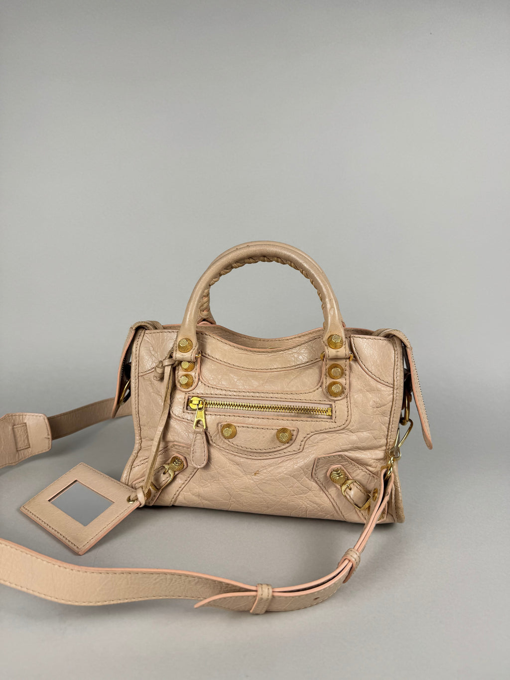 Balenciaga Agneau Mini City Leather
