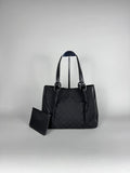 Gucci Monogram Black Tote with Pouch