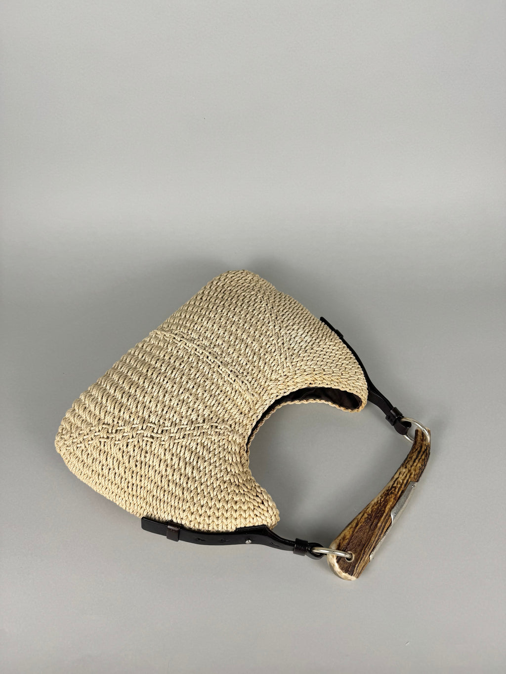 Yves Saint Laurent Mombasa Raffia Beige Tom Ford SS02
