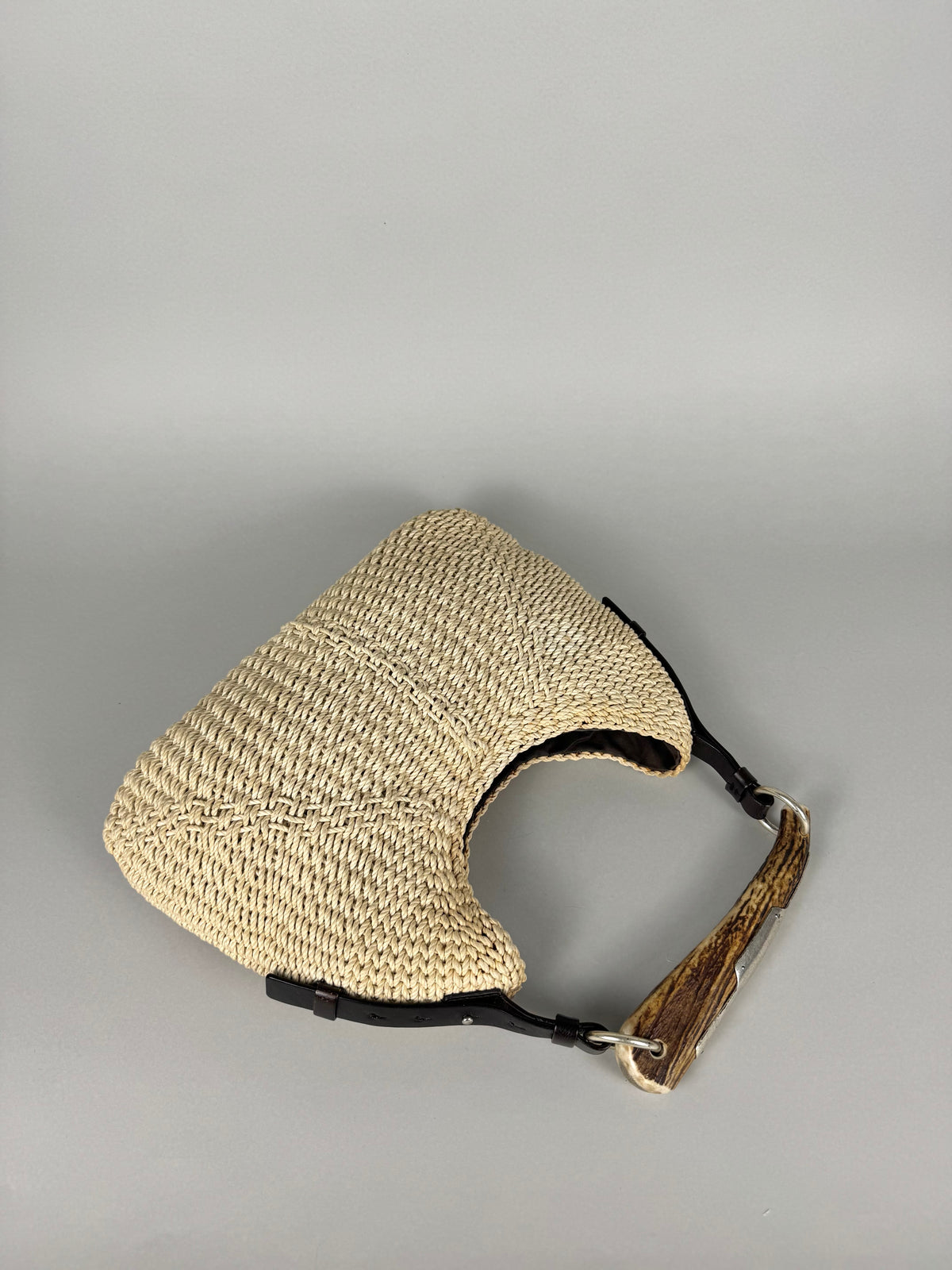 Yves Saint Laurent Mombasa Raffia Beige Tom Ford SS02