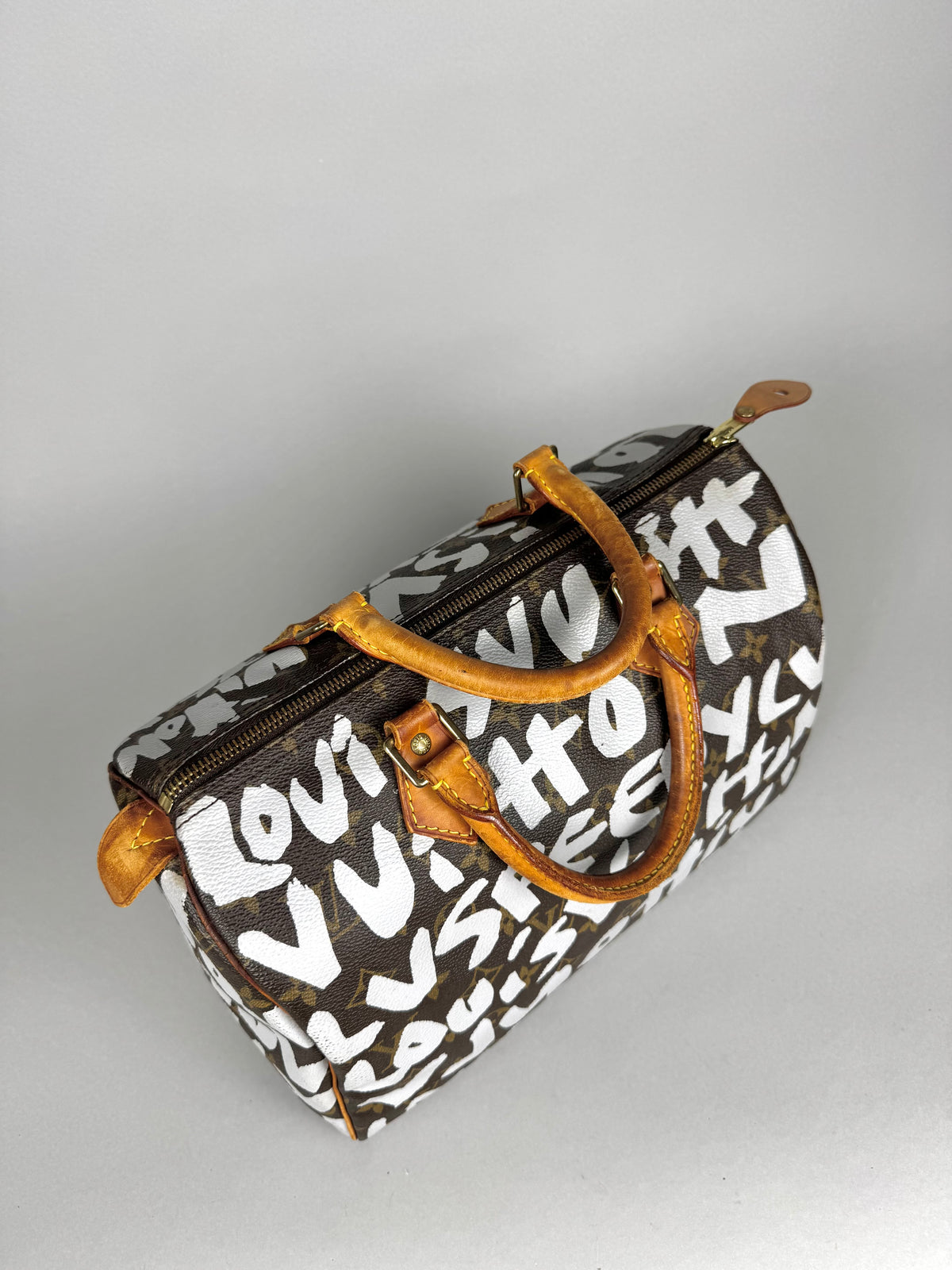 Louis Vuitton Speedy 30 Grafitti White Stephen Sprouse