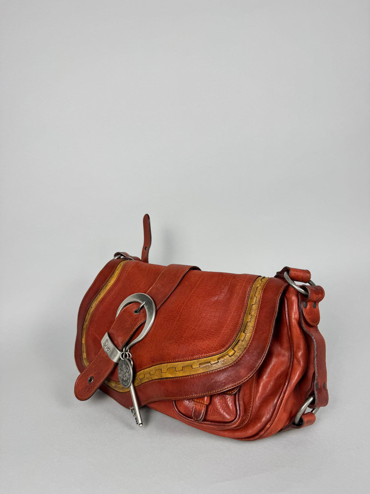 Christian Dior Gaucho Leather Red