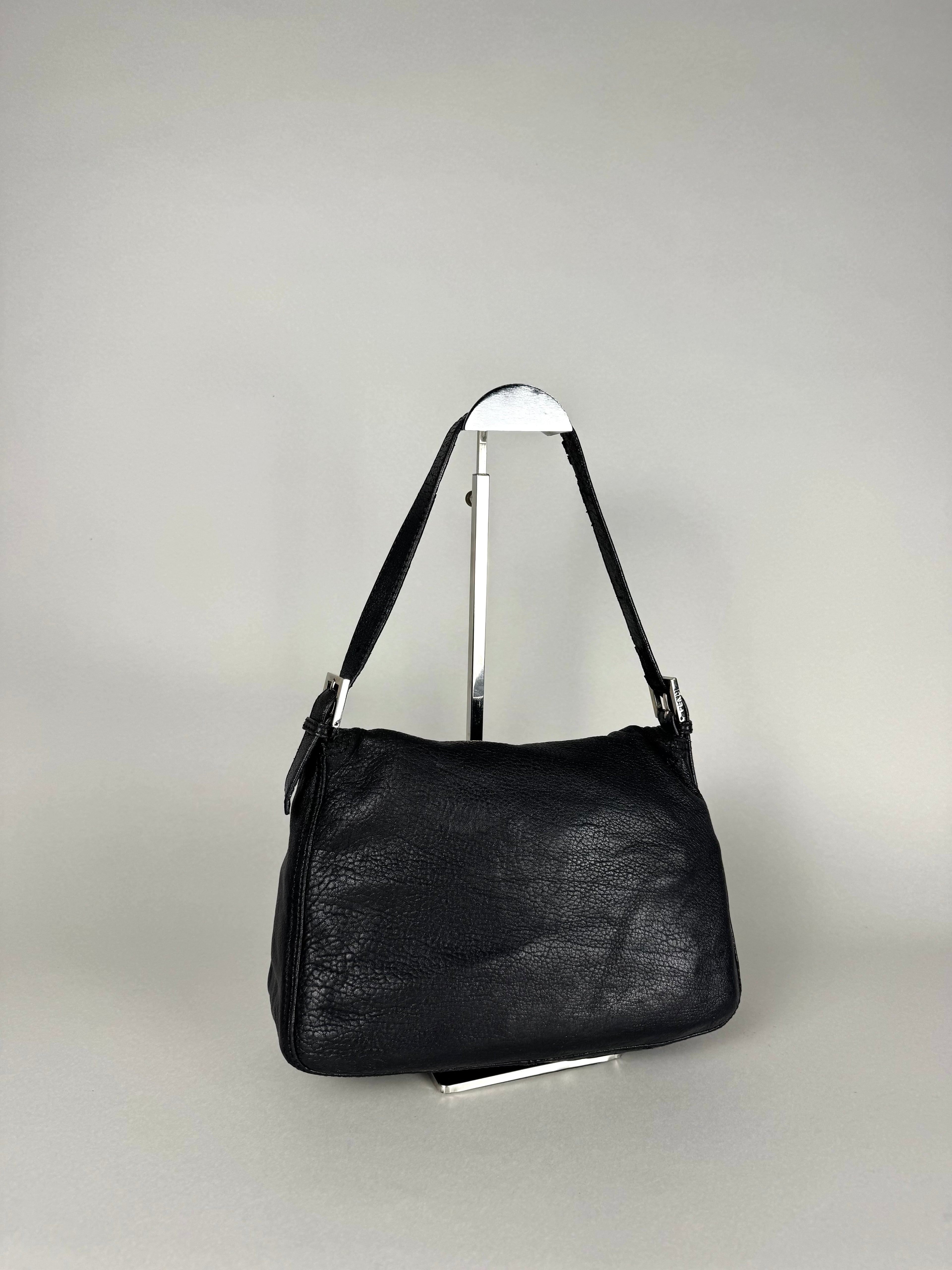 Fendi Mama Baguette Black Leather
