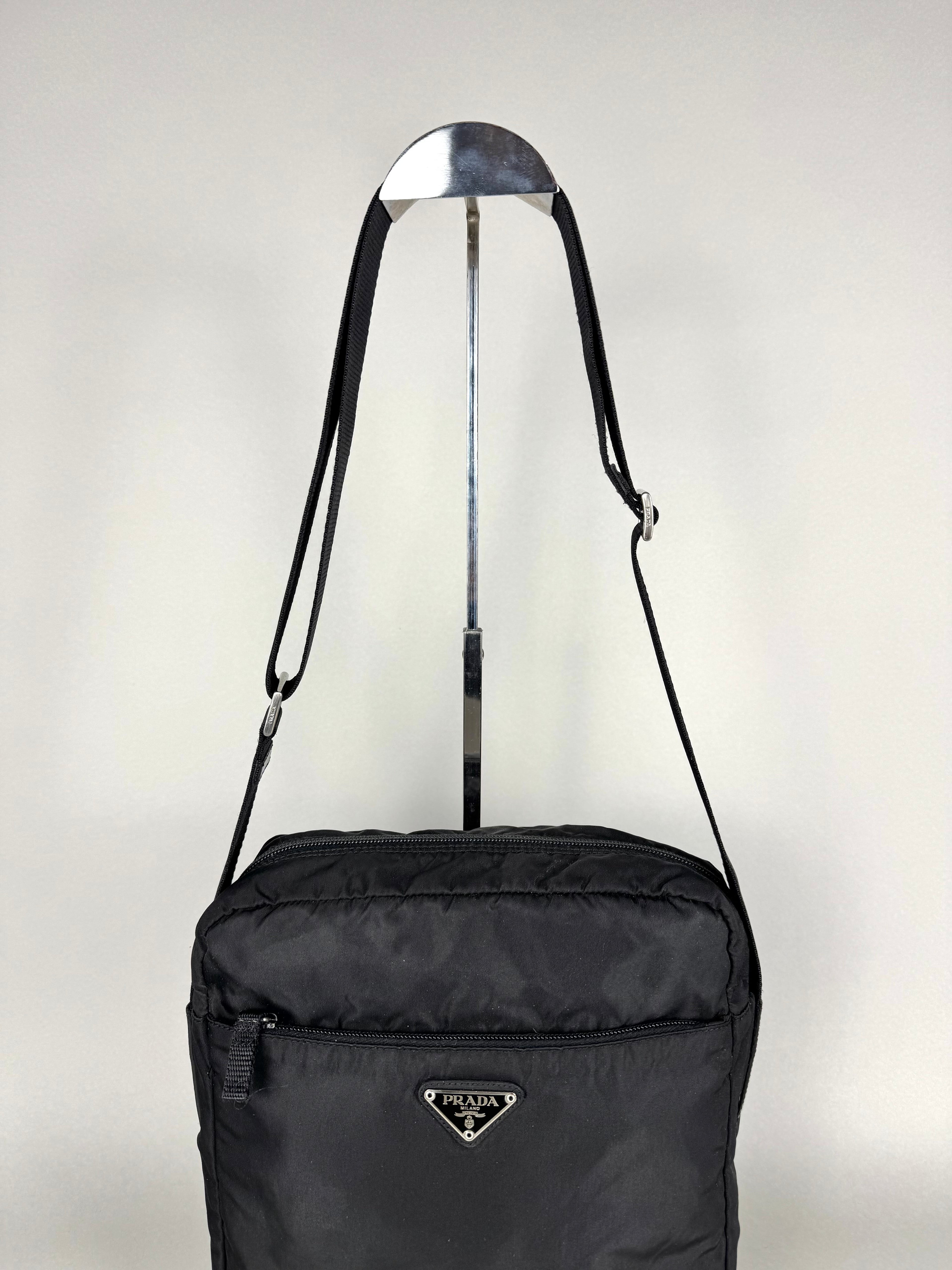 Prada Tessuto Messenger Crossbody Nylon Bag