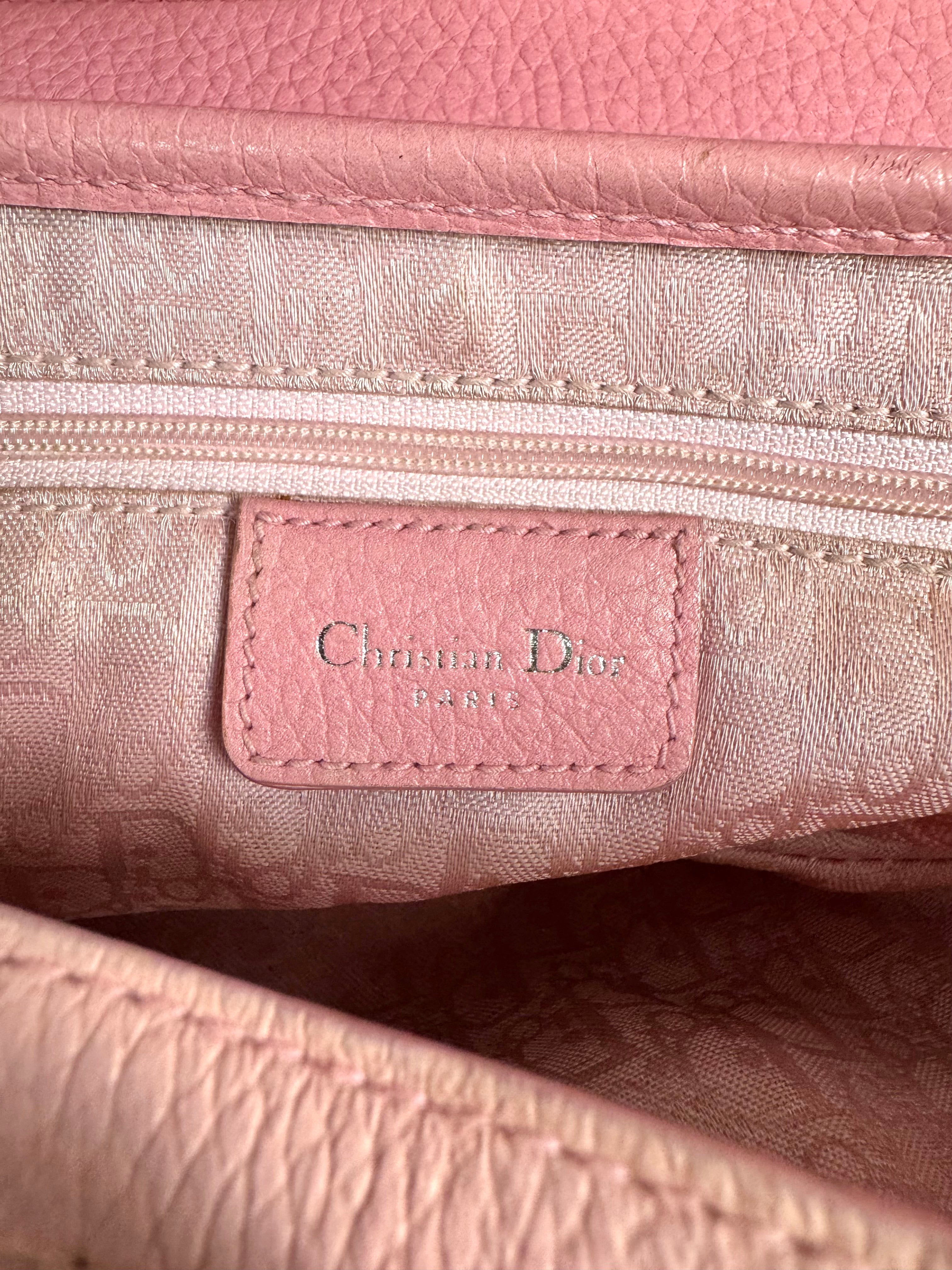Christian Dior Saddle Pink Leather