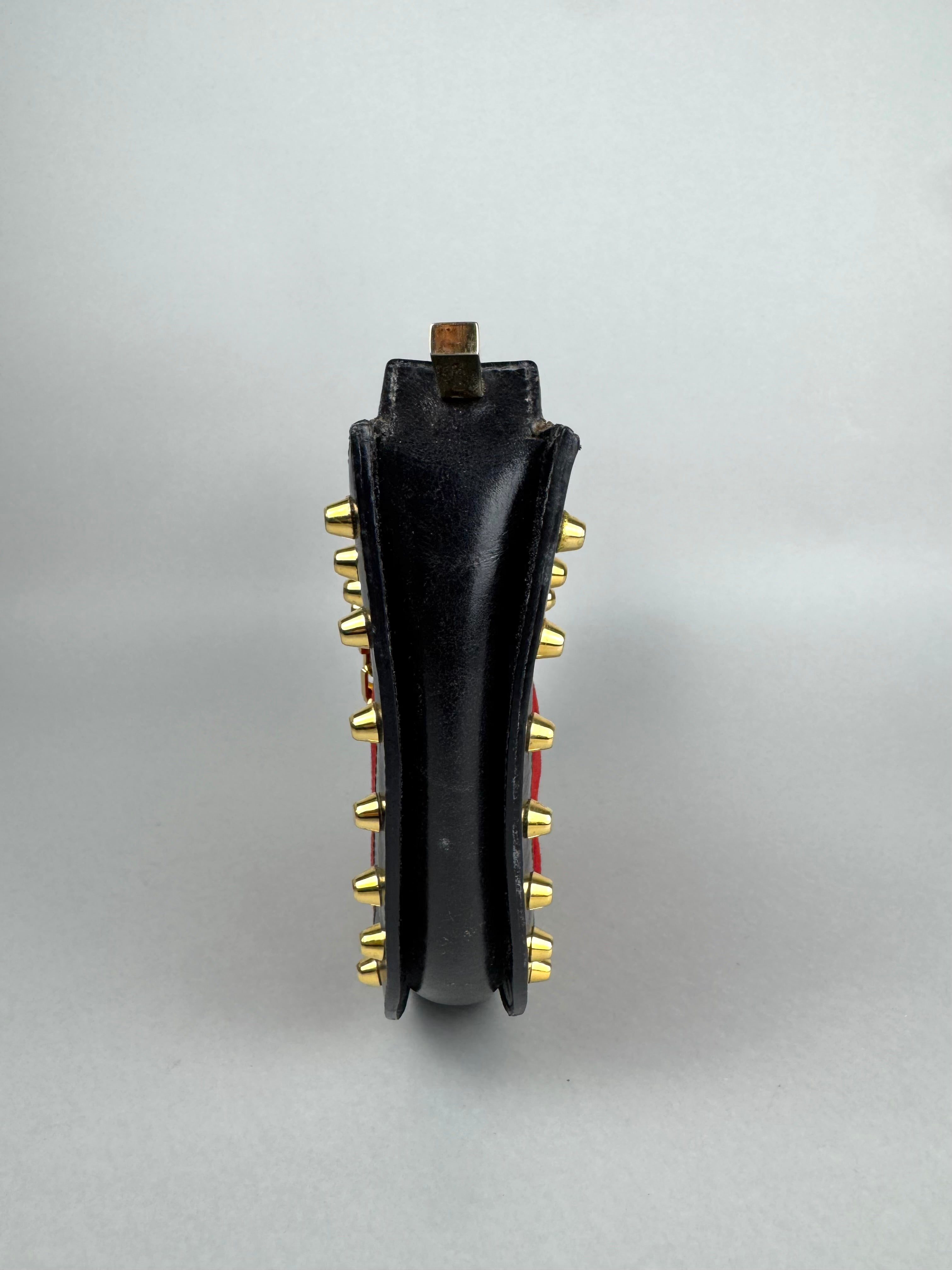Fendi Studded Leather Red
