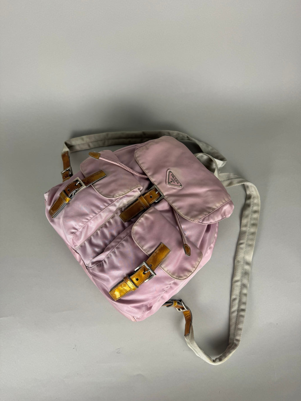 Prada Nylon Baby Pink Backpack Medium