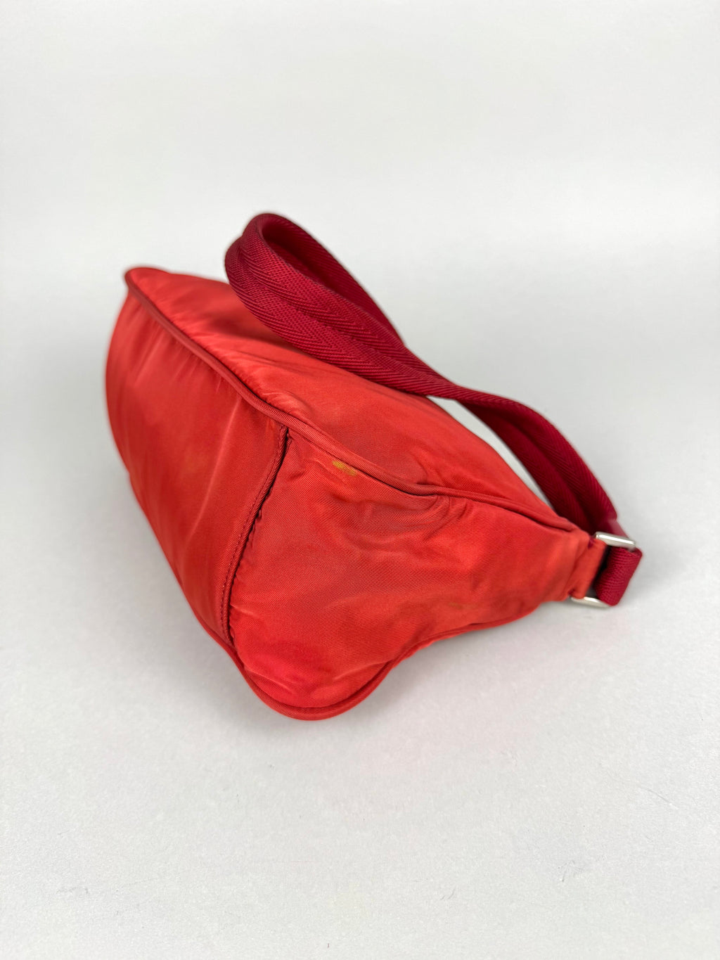 Prada Red Nylon Pochette