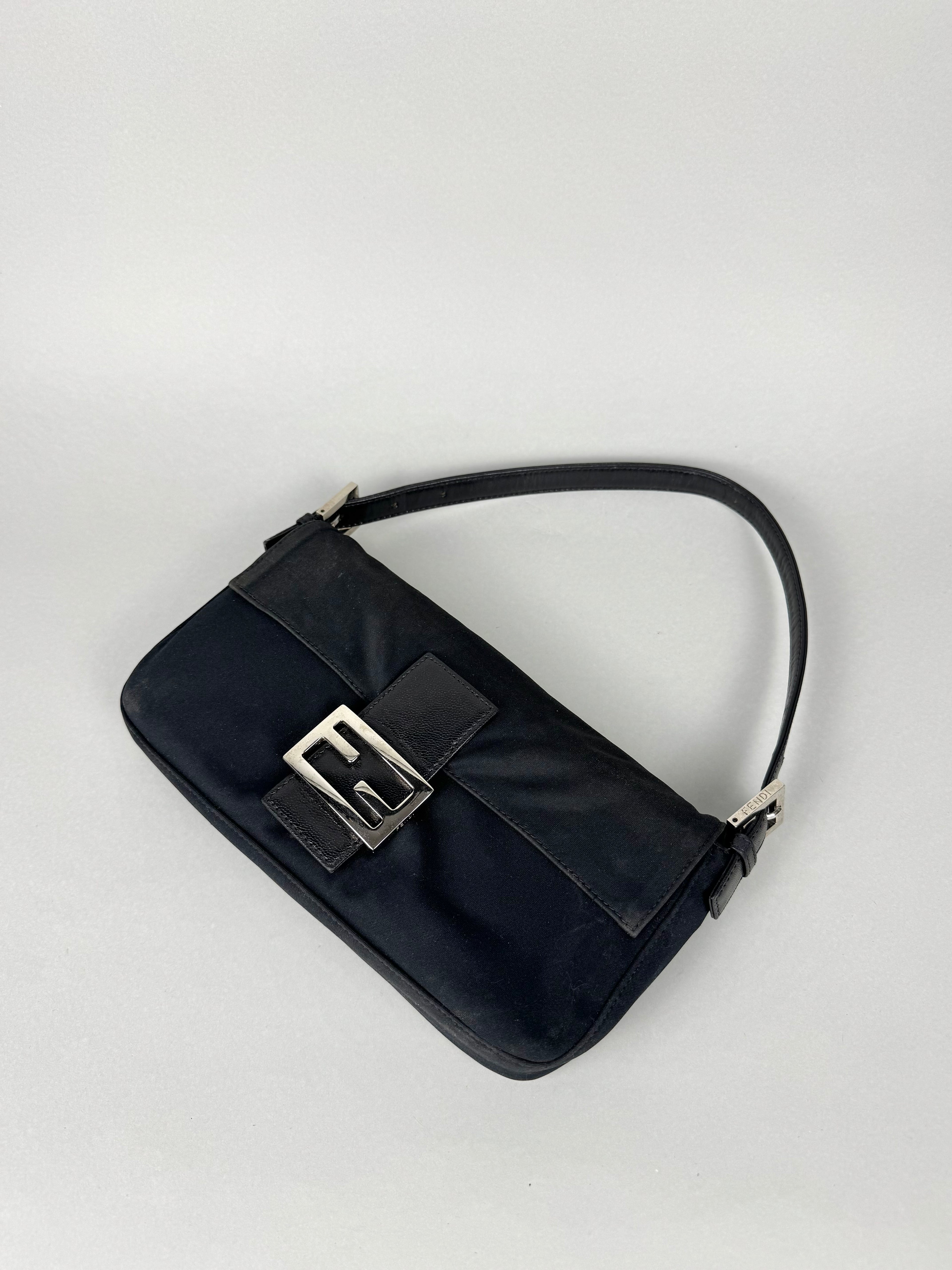 Fendi Baguette Nylon Black