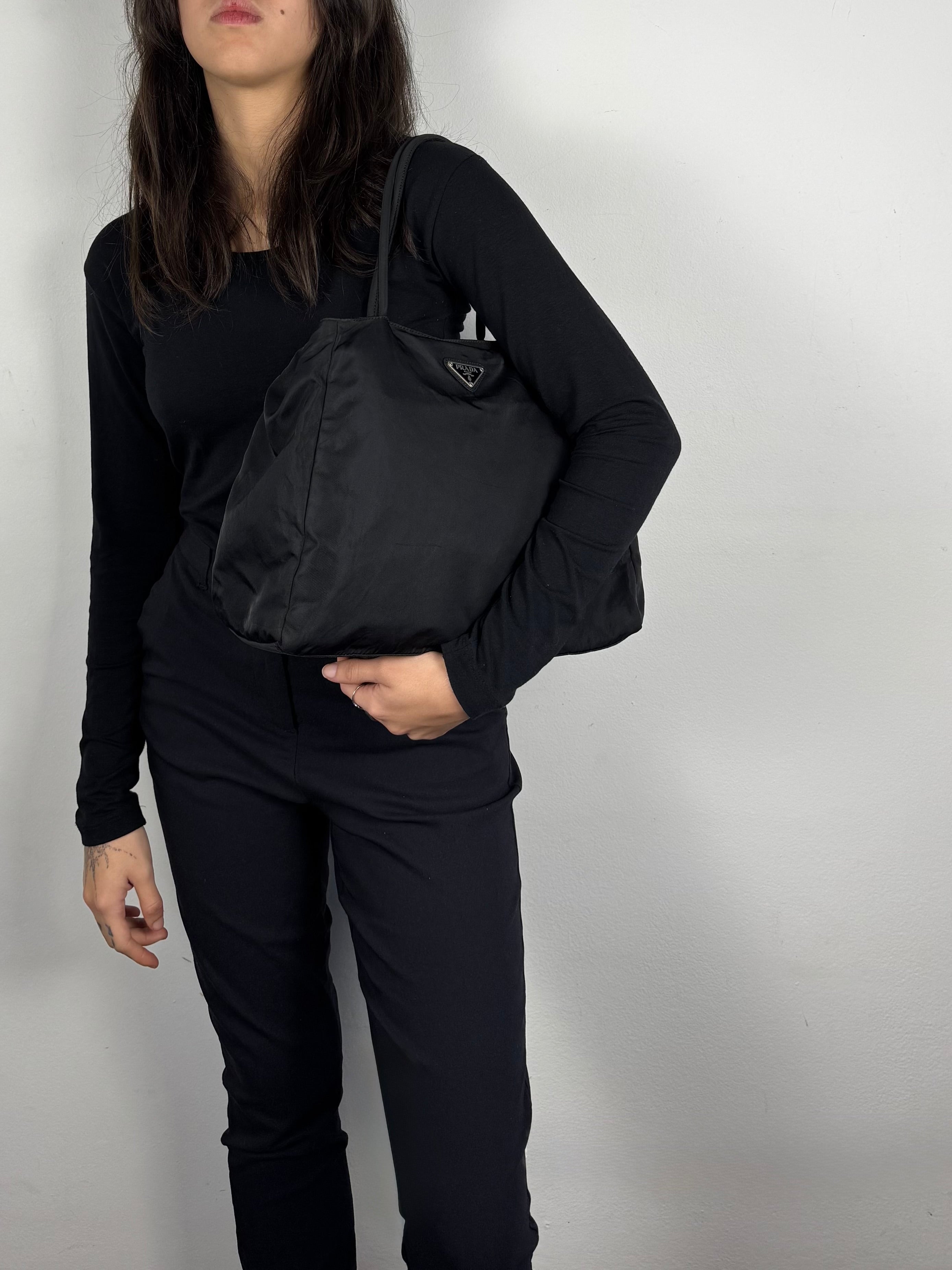 Prada Nylon Black Tote