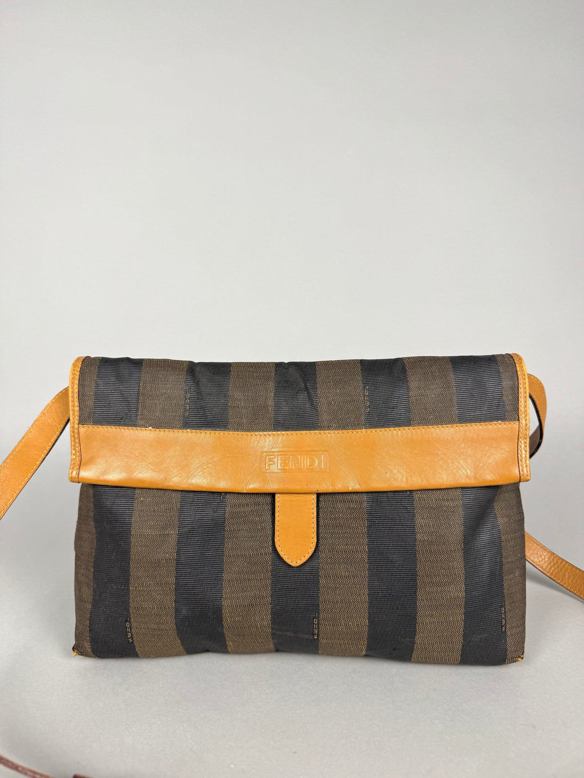 Fendi Pequim Stripe Envelope Crossbody