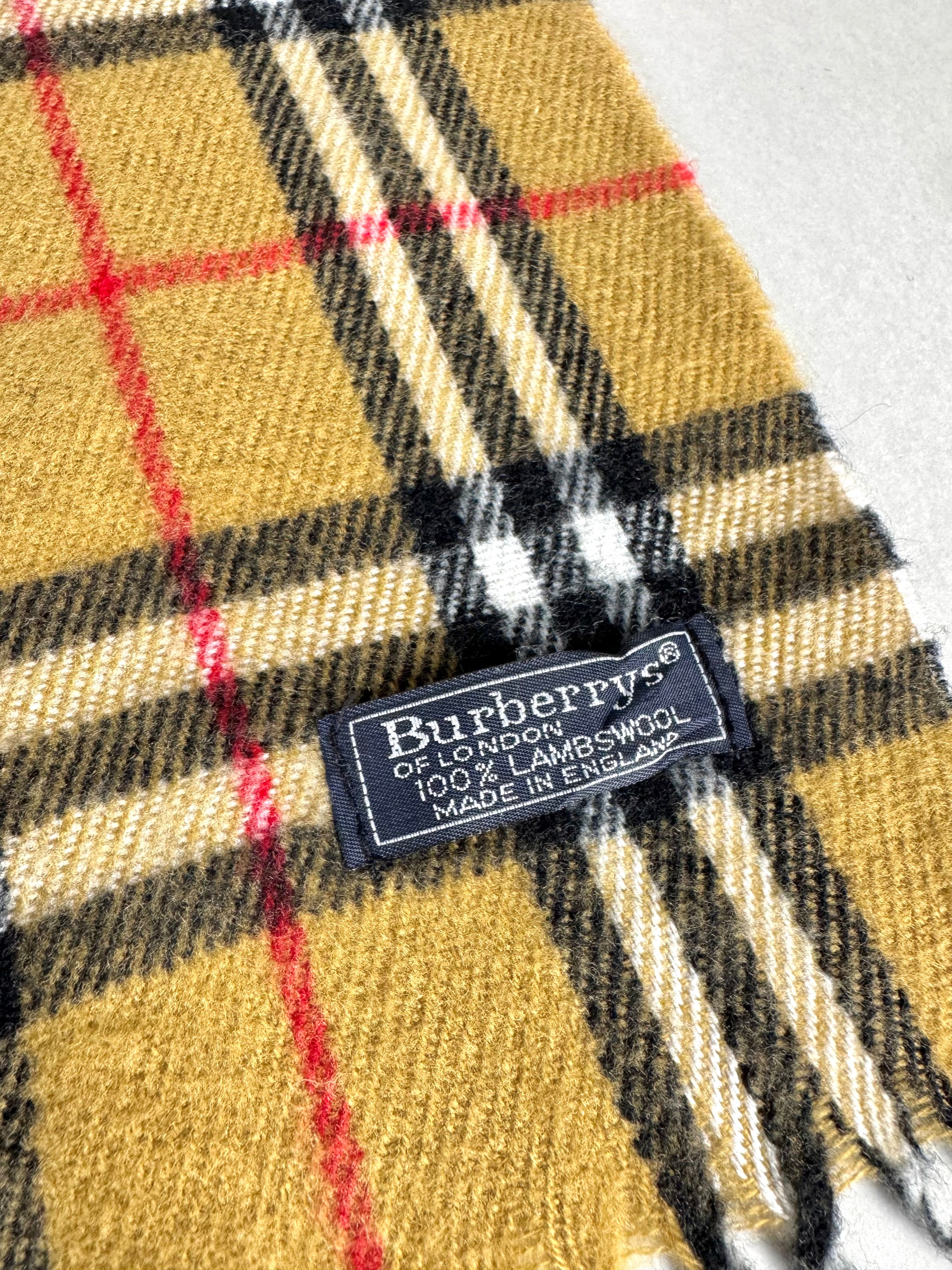Burberrys Nova Check Scarf Lambswool
