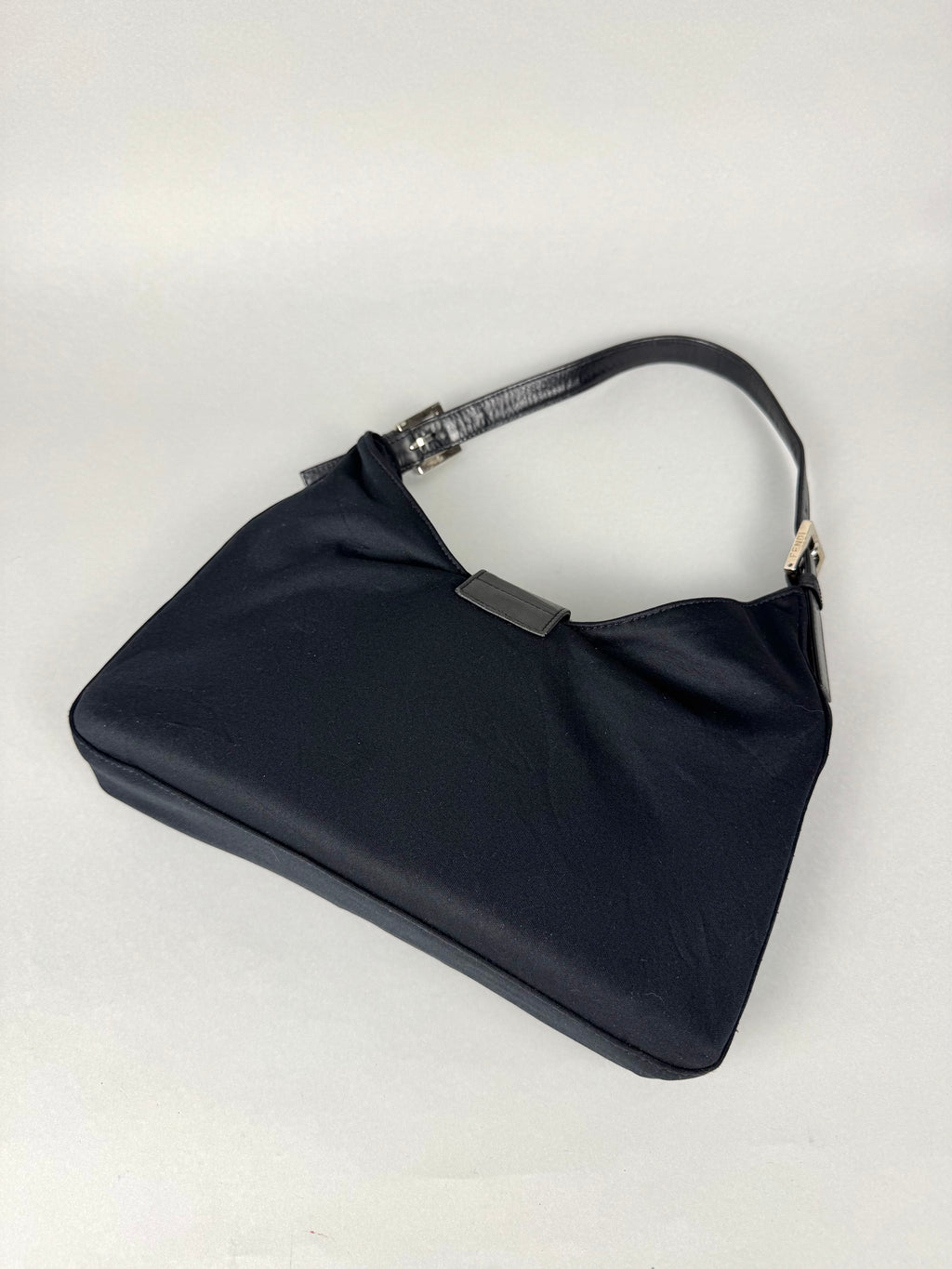 Fendi Fabric Forever Baguette Black Nylon