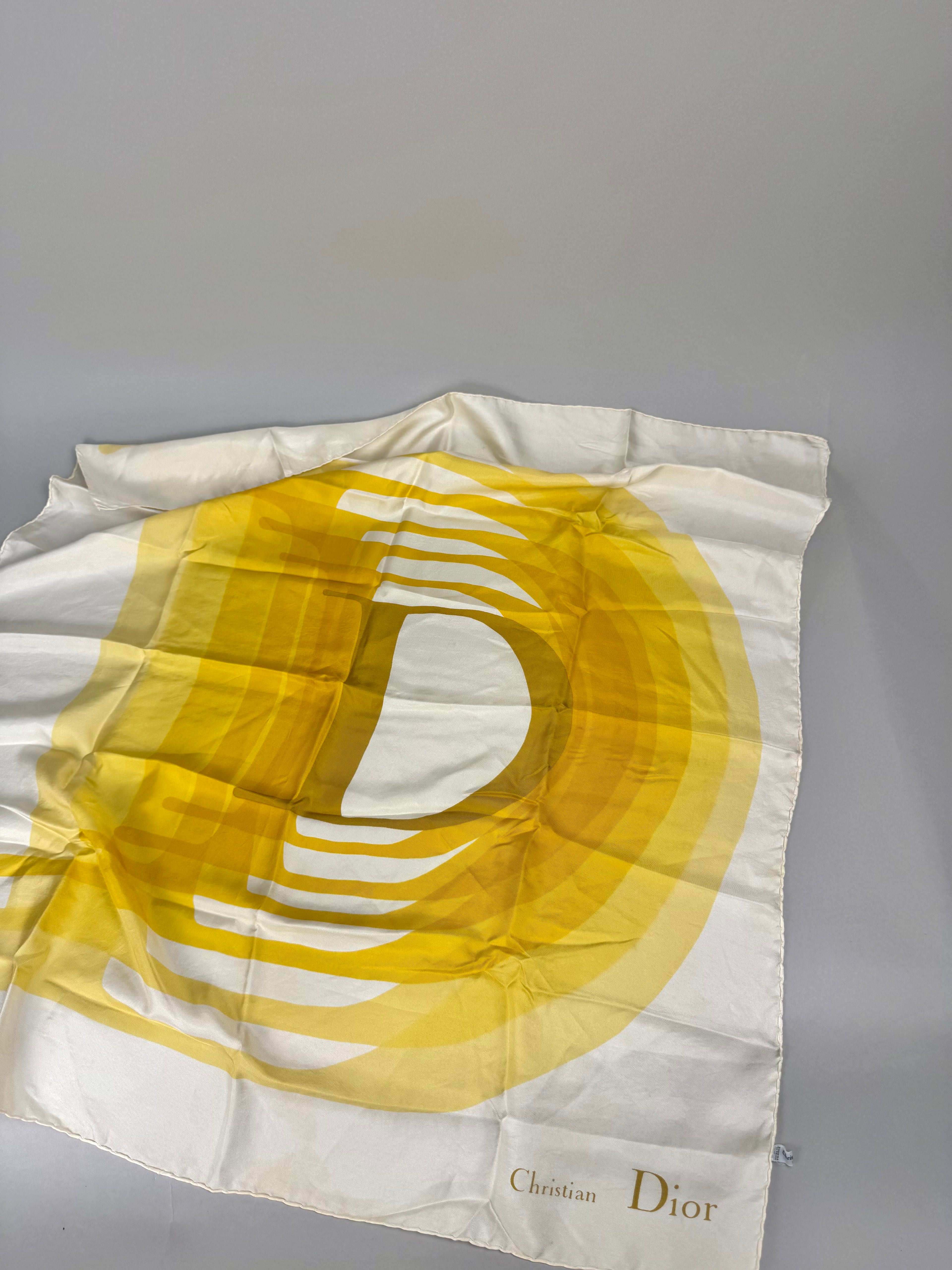 Christian Dior 70s Gradient Silk Scarf