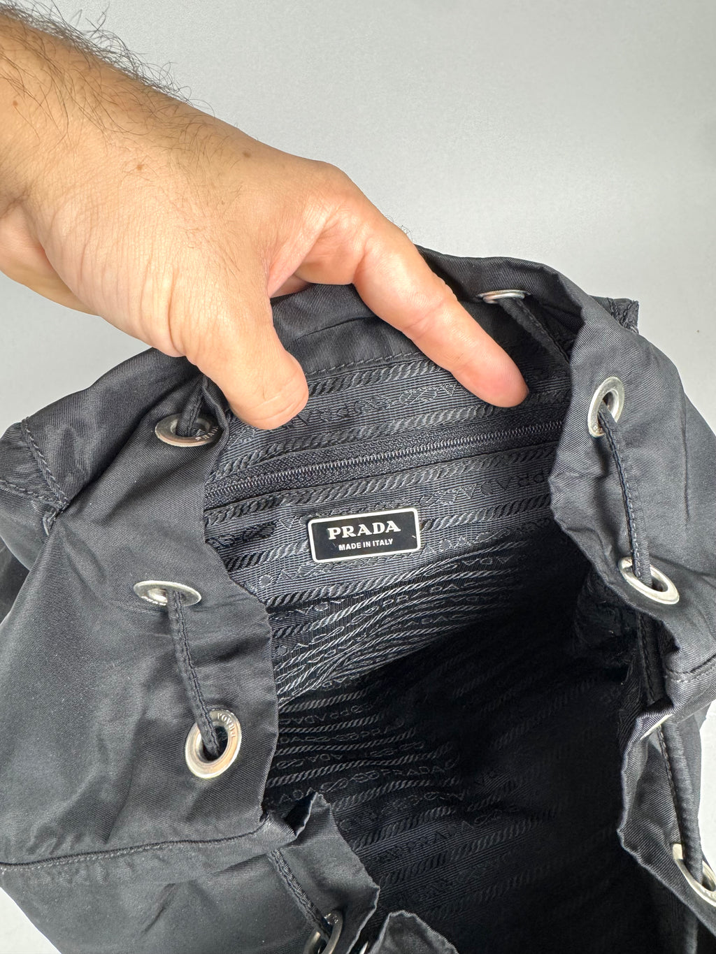 Prada Black Nylon Backpack Medium