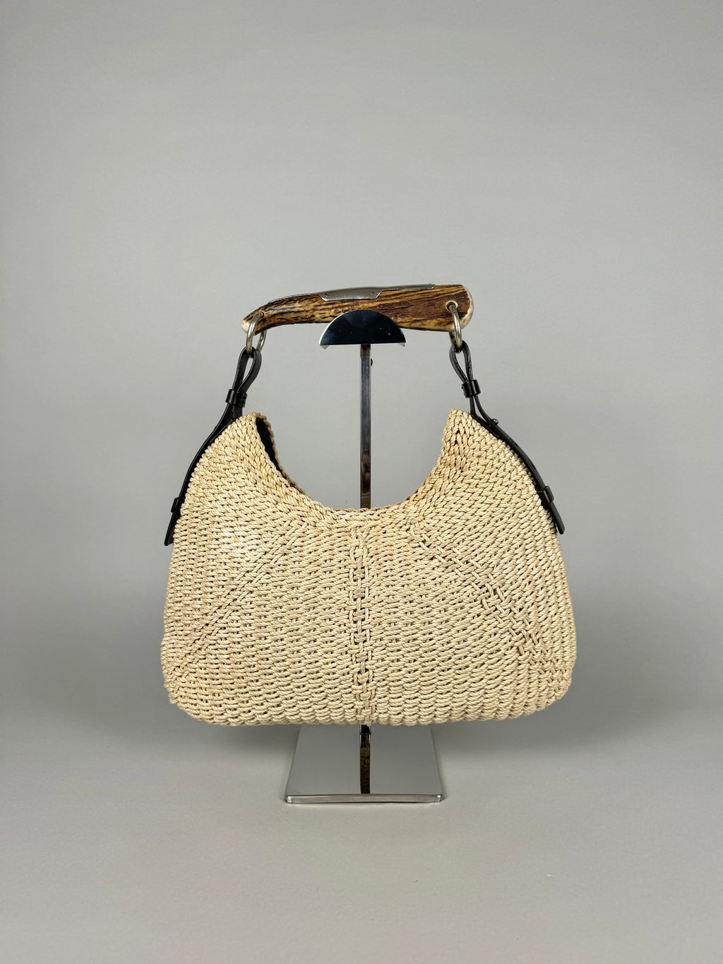 Yves Saint Laurent Mombasa Raffia Beige Tom Ford SS02