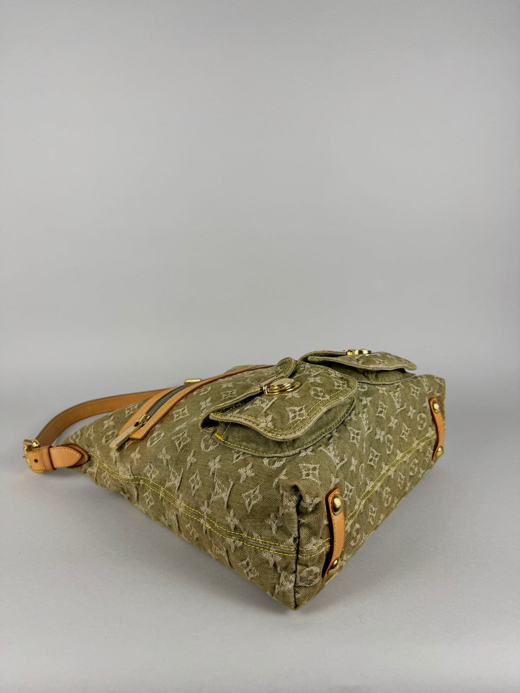 Louis Vuitton Denim Green Baggy GM
