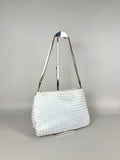Bottega Veneta Intrecciato Leather Light Blue Shoulder