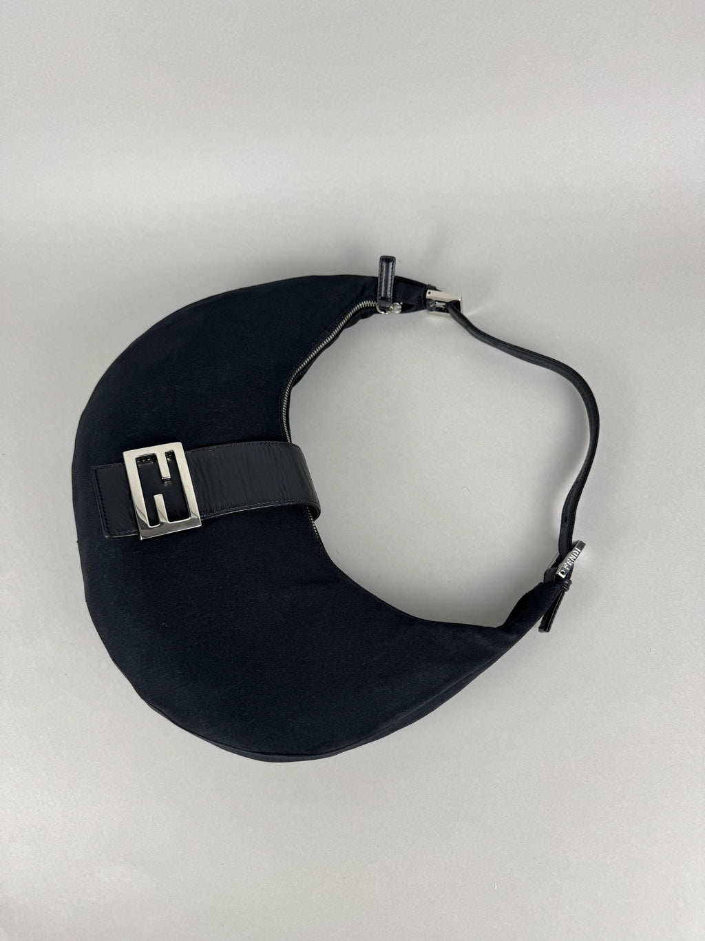 Fendi Half Moon Croissant Black