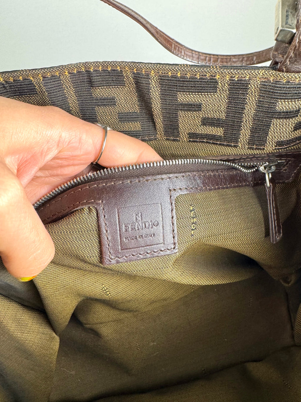 Fendi Monogram Zucca Tote