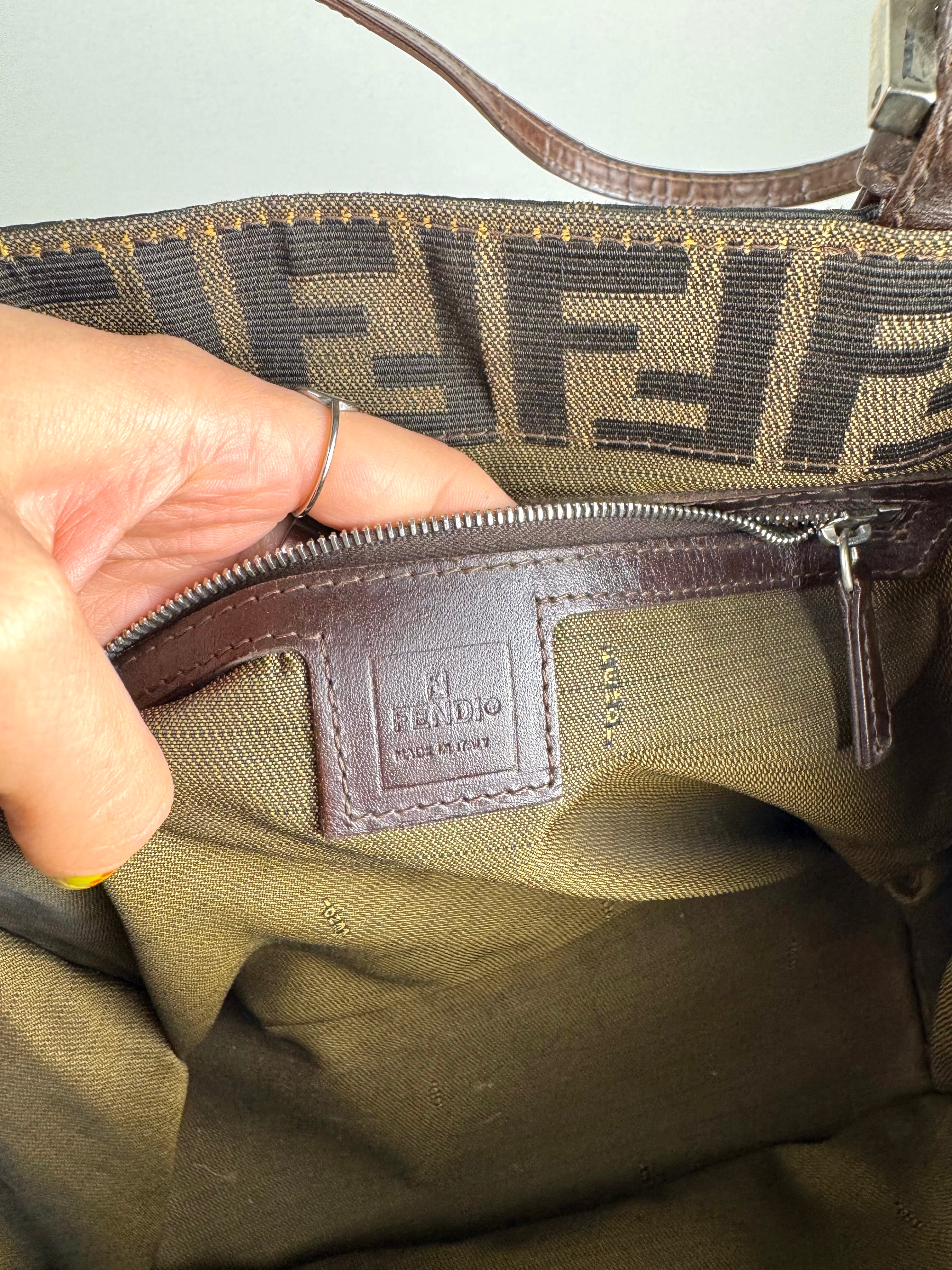 Fendi Monogram Zucca Tote