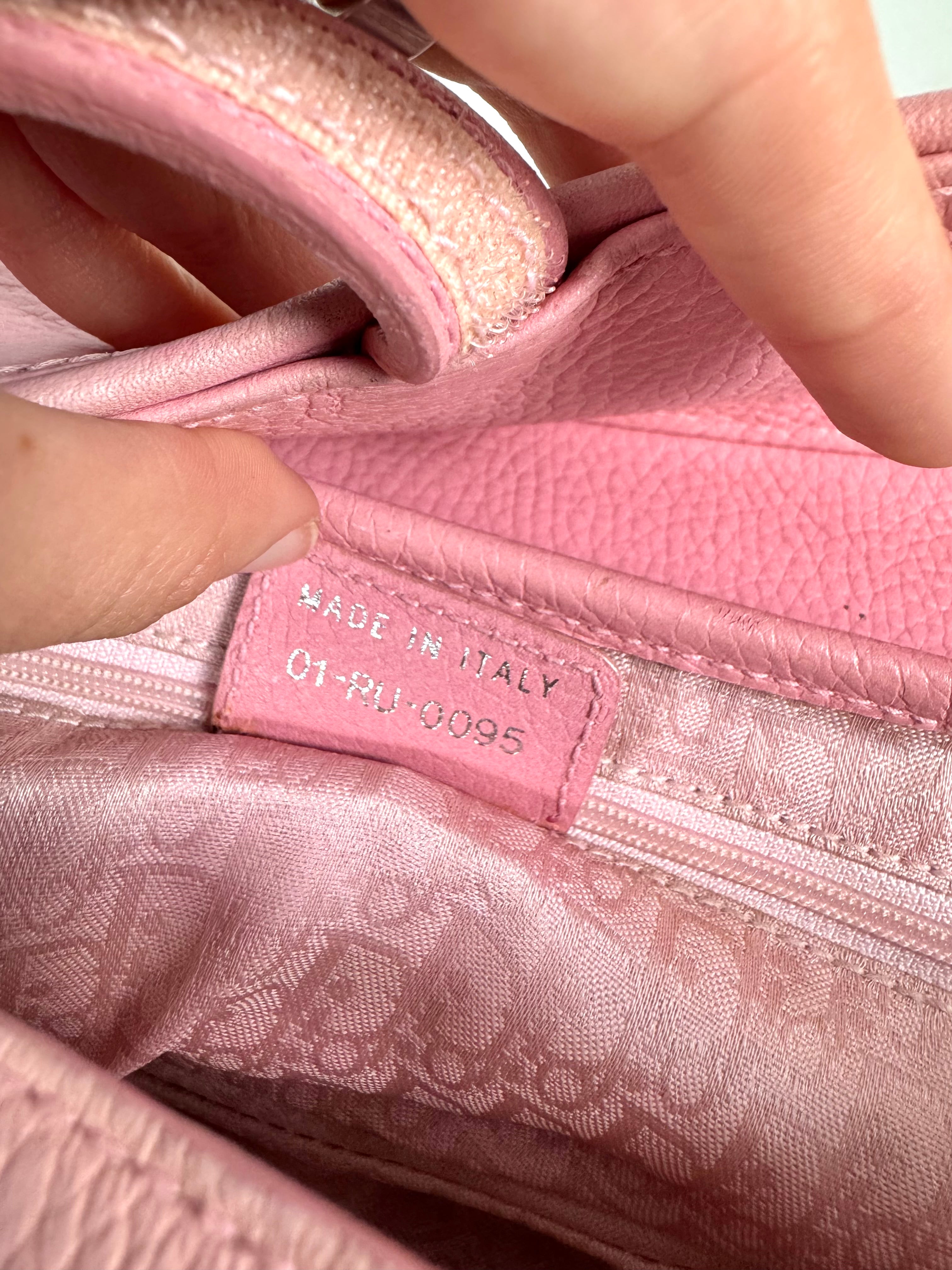 Christian Dior Saddle Pink Leather