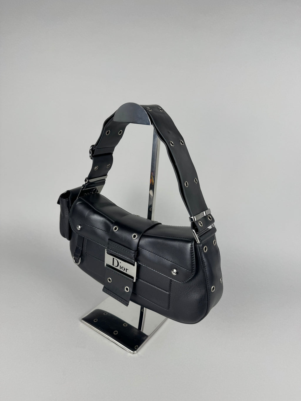Christian Dior Street Chic Columbus Pocket Black Leather