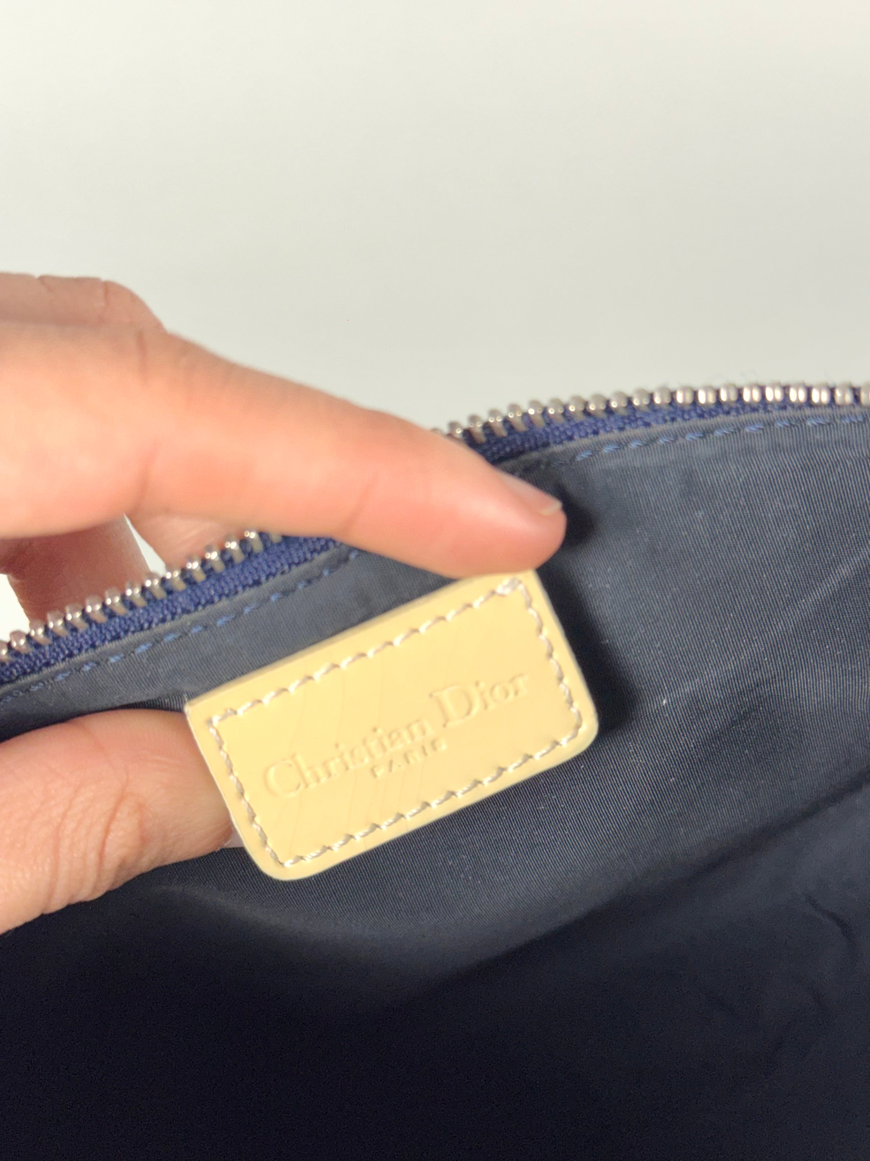 Christian Dior Monogram Mini Saddle Oblique Blue