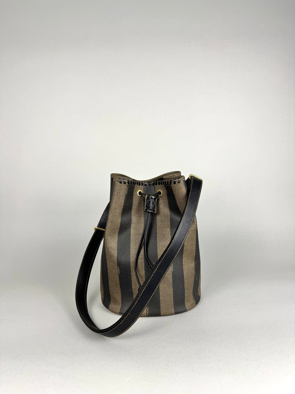 Fendi Jacquard Pequin Bucket
