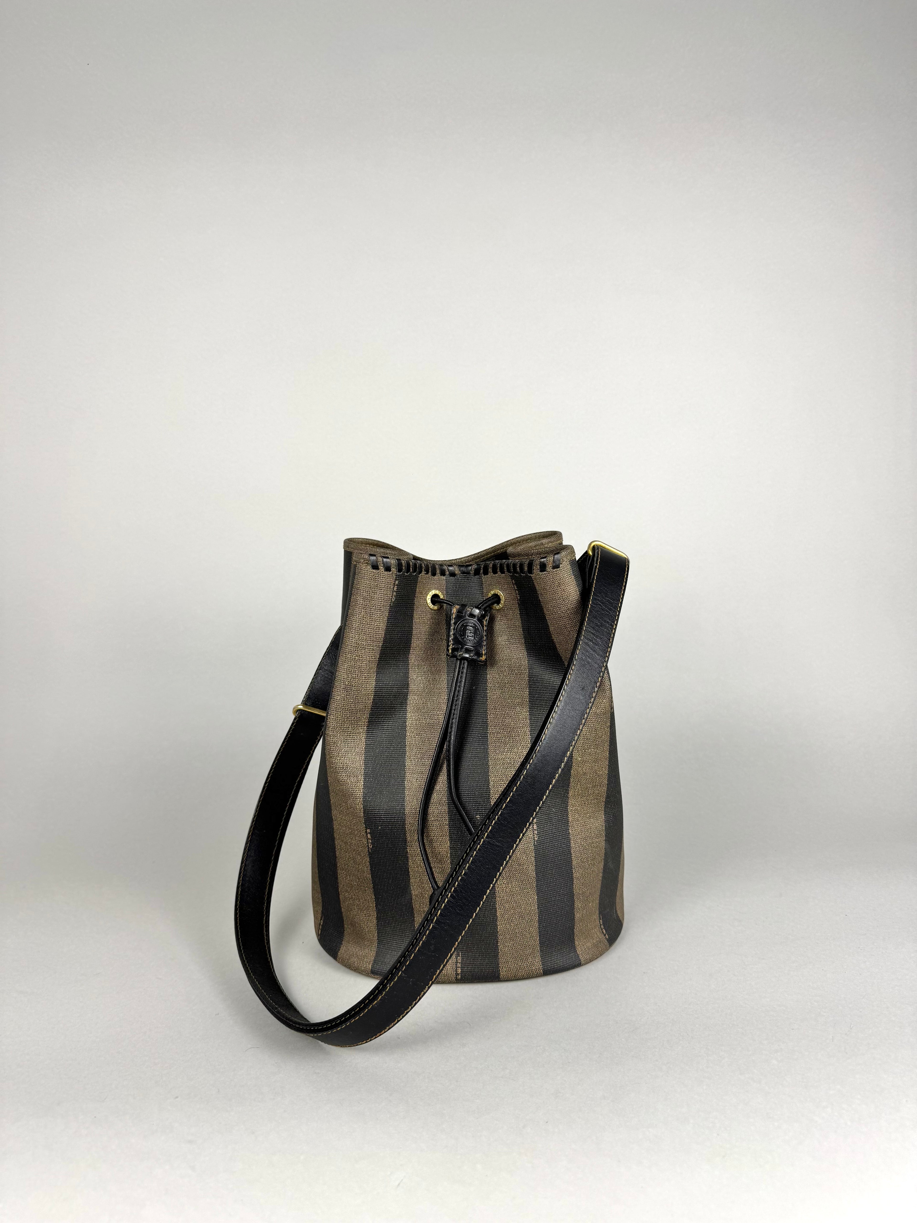 Fendi Jacquard Pequin Bucket