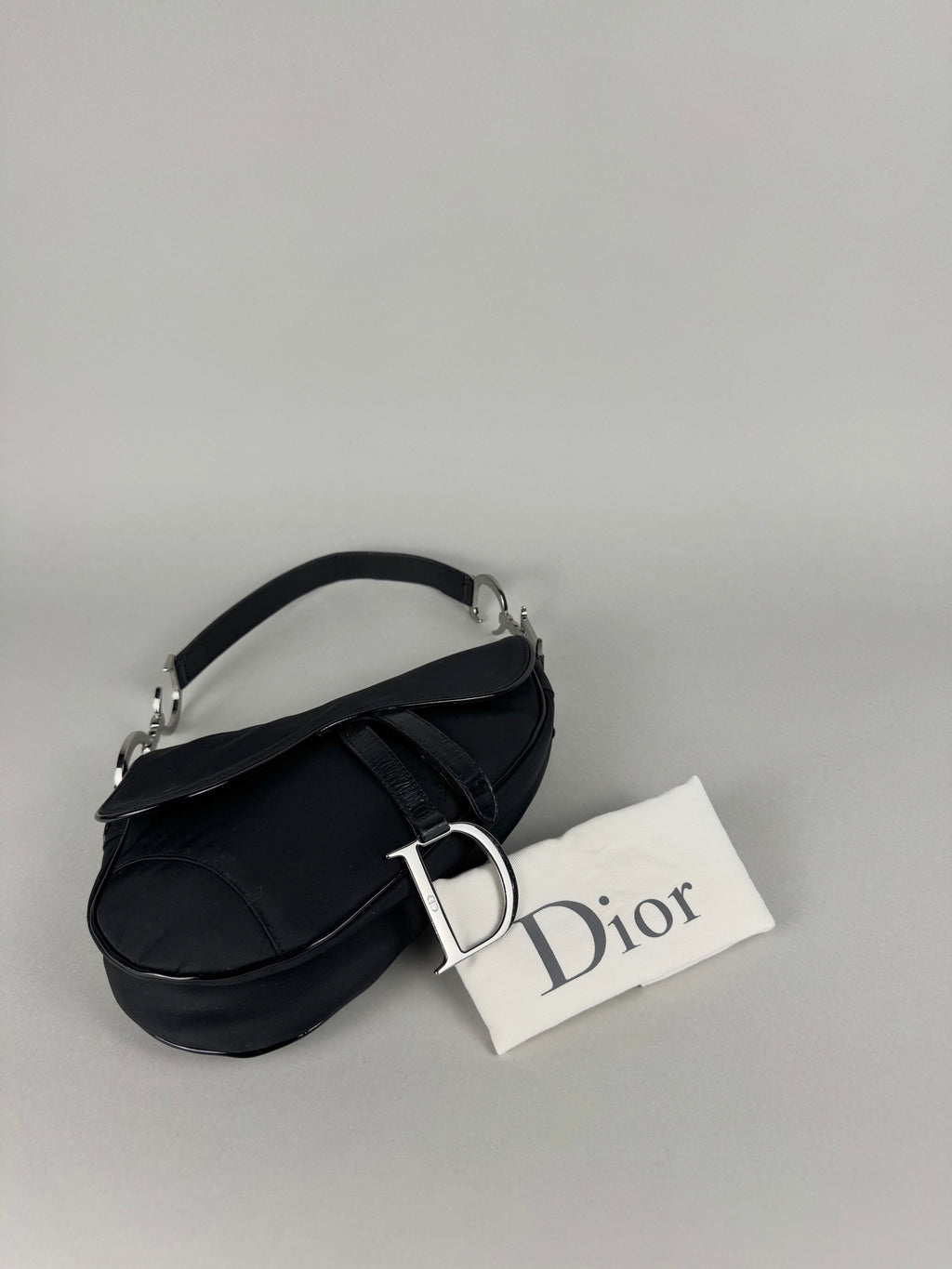 Christian Dior Saddle Black Nylon