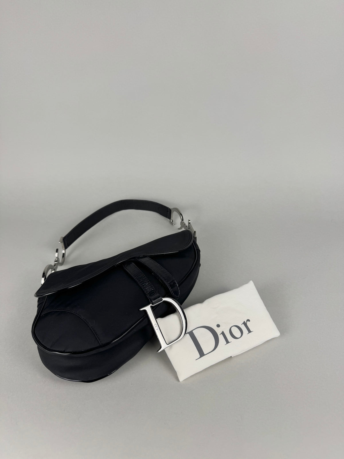 Christian Dior Saddle Black Nylon