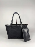 Gucci Monogram Black Tote with Pouch