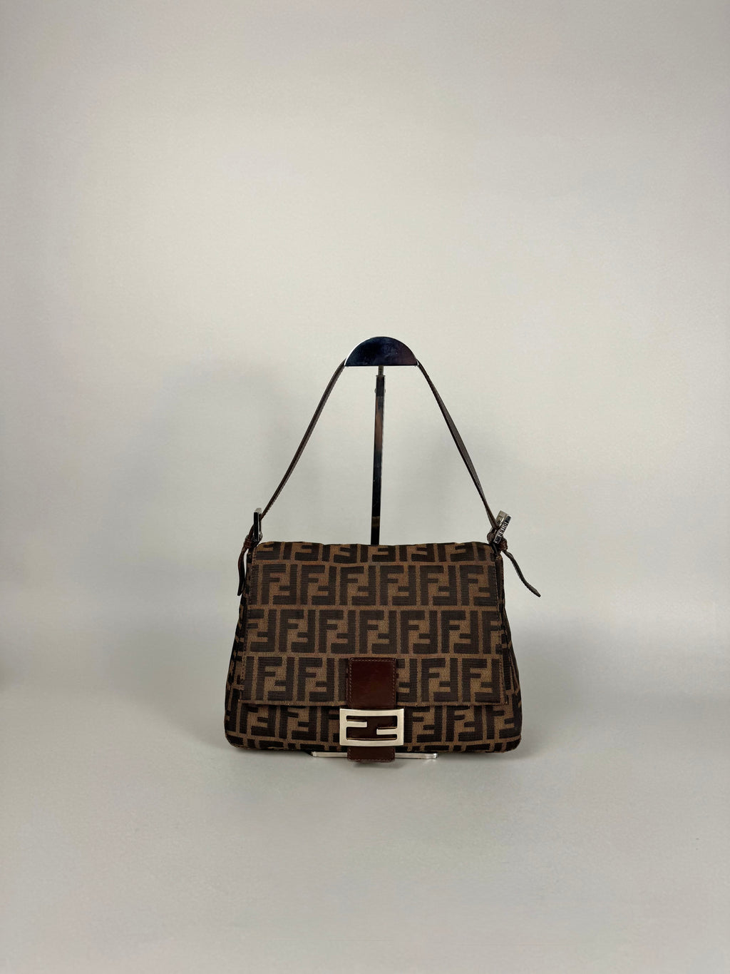Fendi Monogram Zucca Mamma Baguette